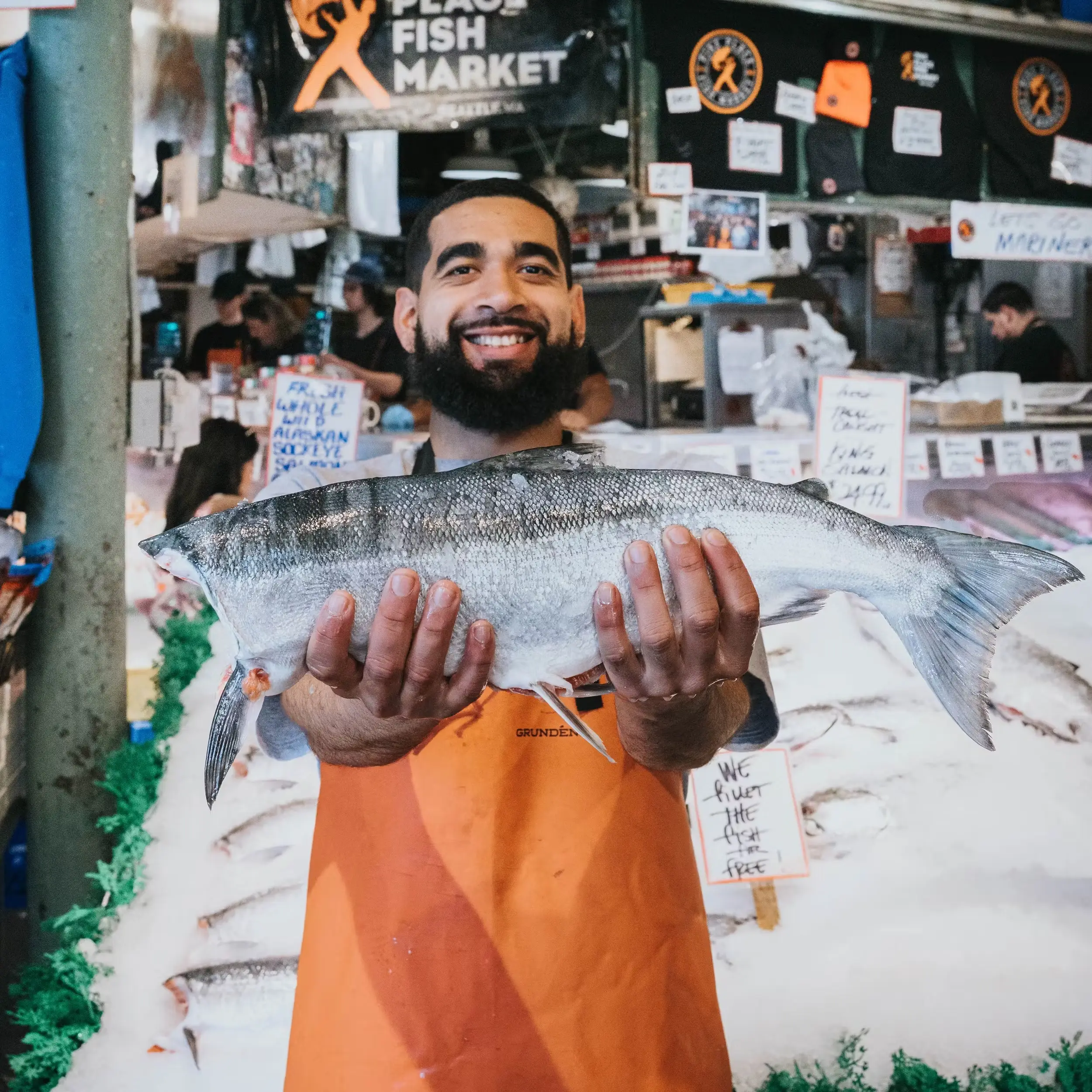 Sockeye Salmon - Whole Fish, Wild, USA, 4 lbs