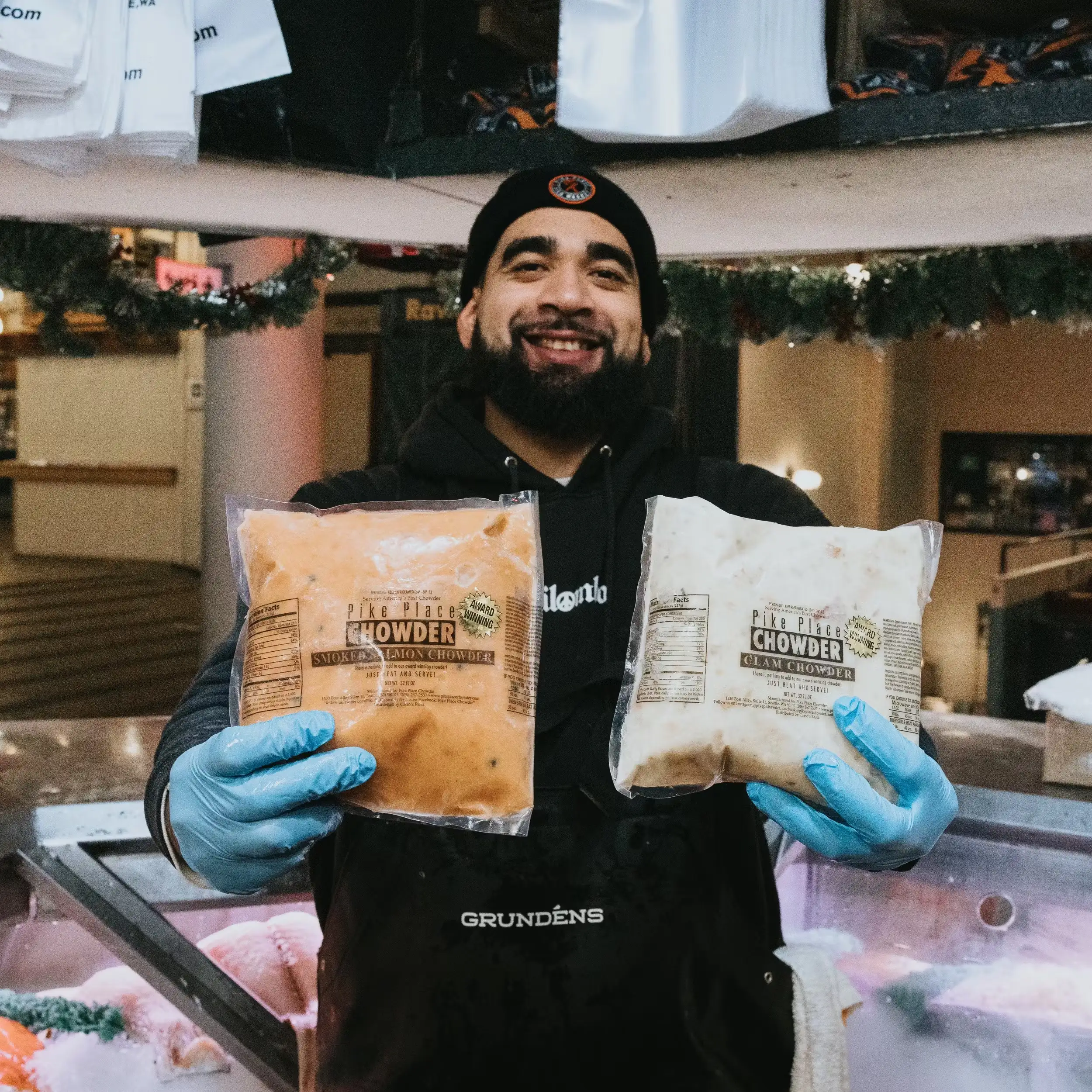 Clam Chowder + Smoked Salmon Chowder - 2 Pack
