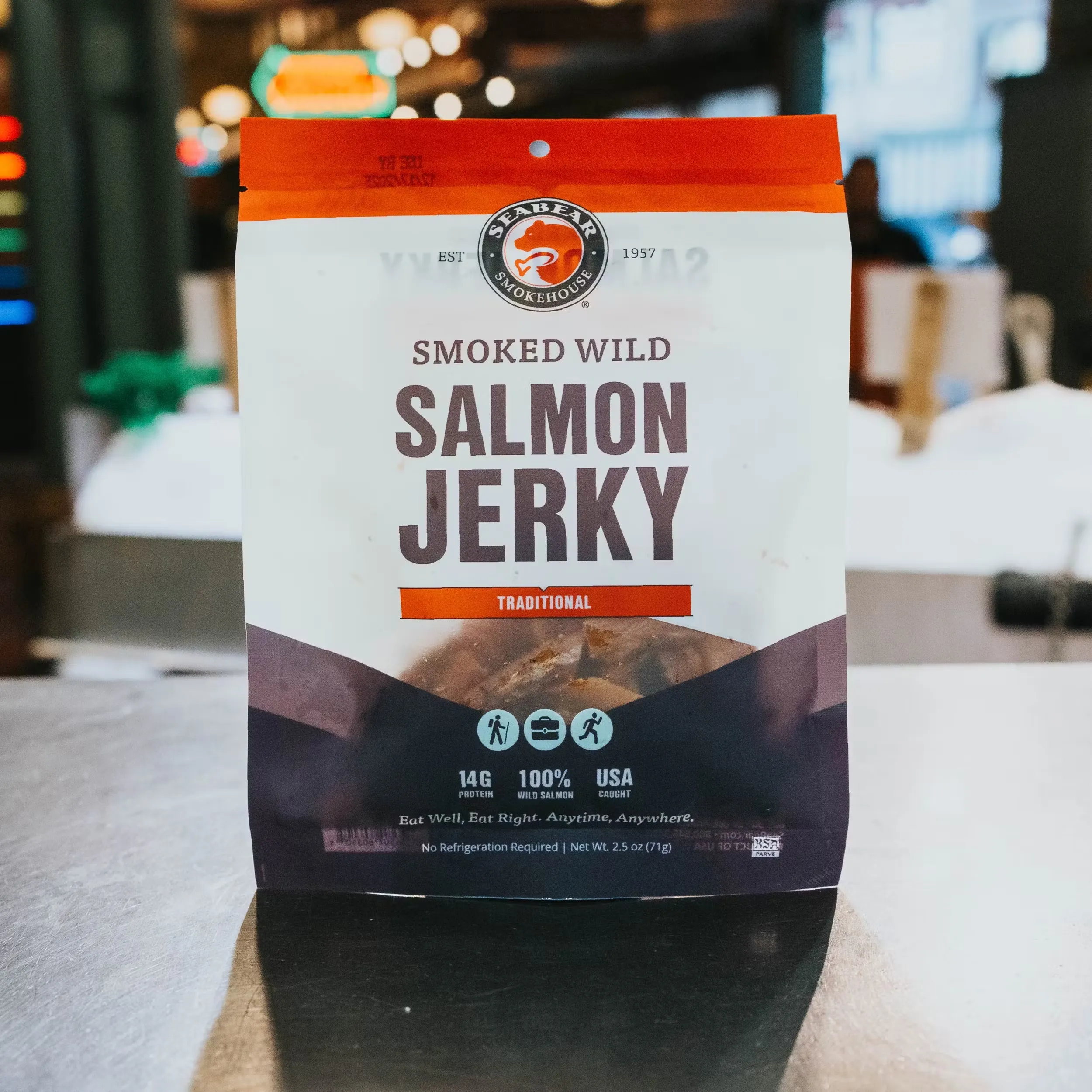 Grab & Go Salmon Jerky - Traditional, Alaska, 2.5 oz.