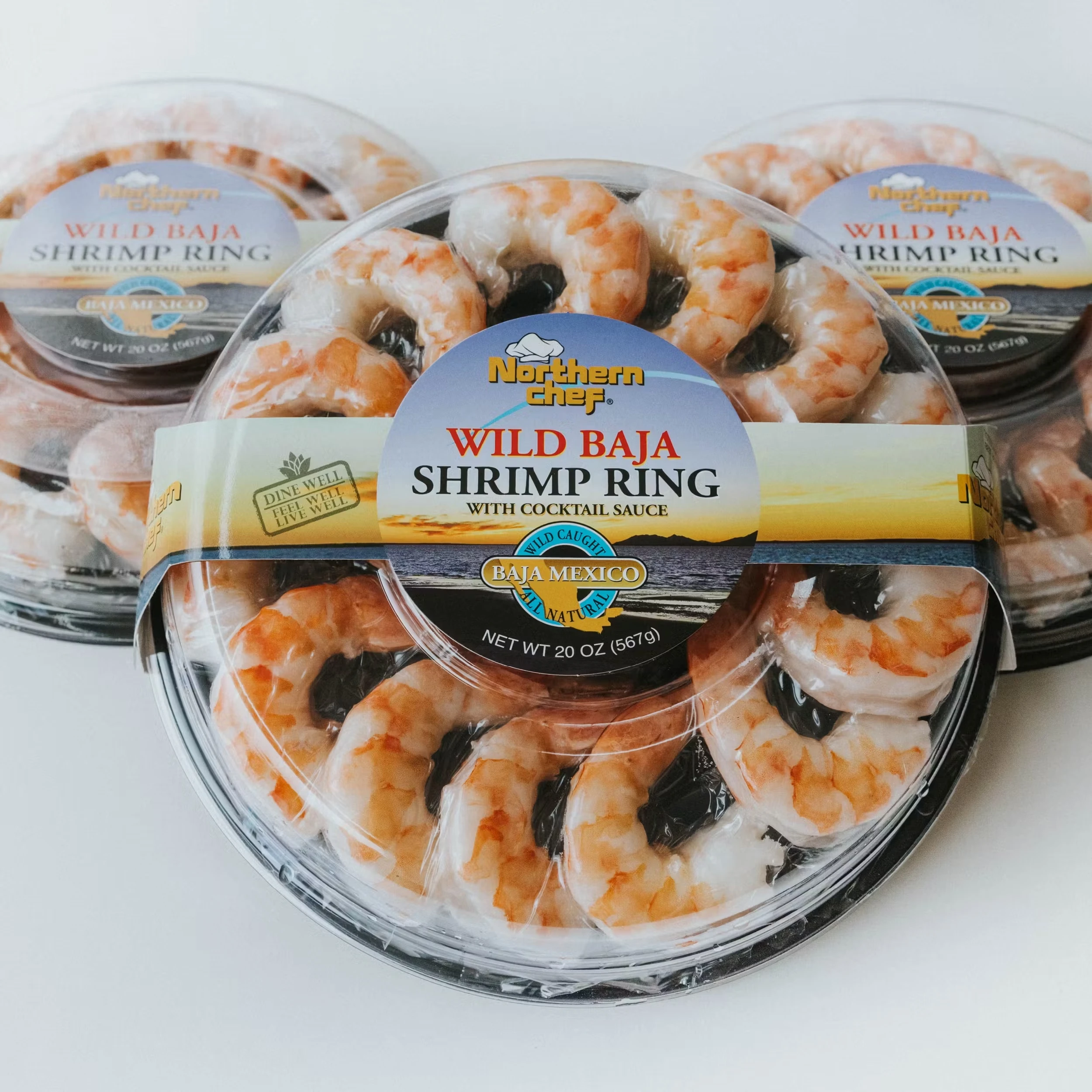 Wild Baja Shrimp Cocktail Ring - Ready To Eat, 1.25 lbs
