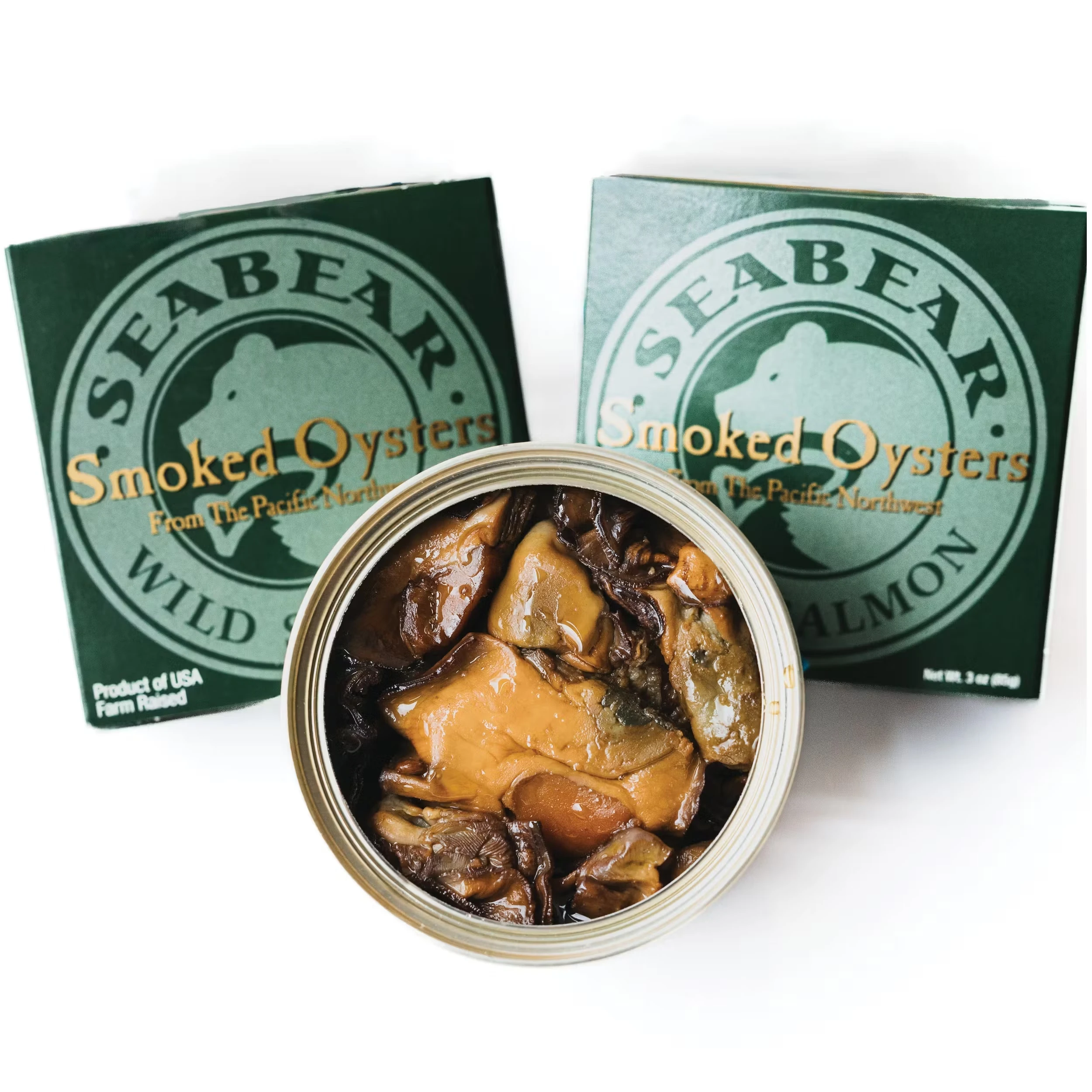 Smoked Pacific Oysters, Tinned, Ready To Eat, 3 oz