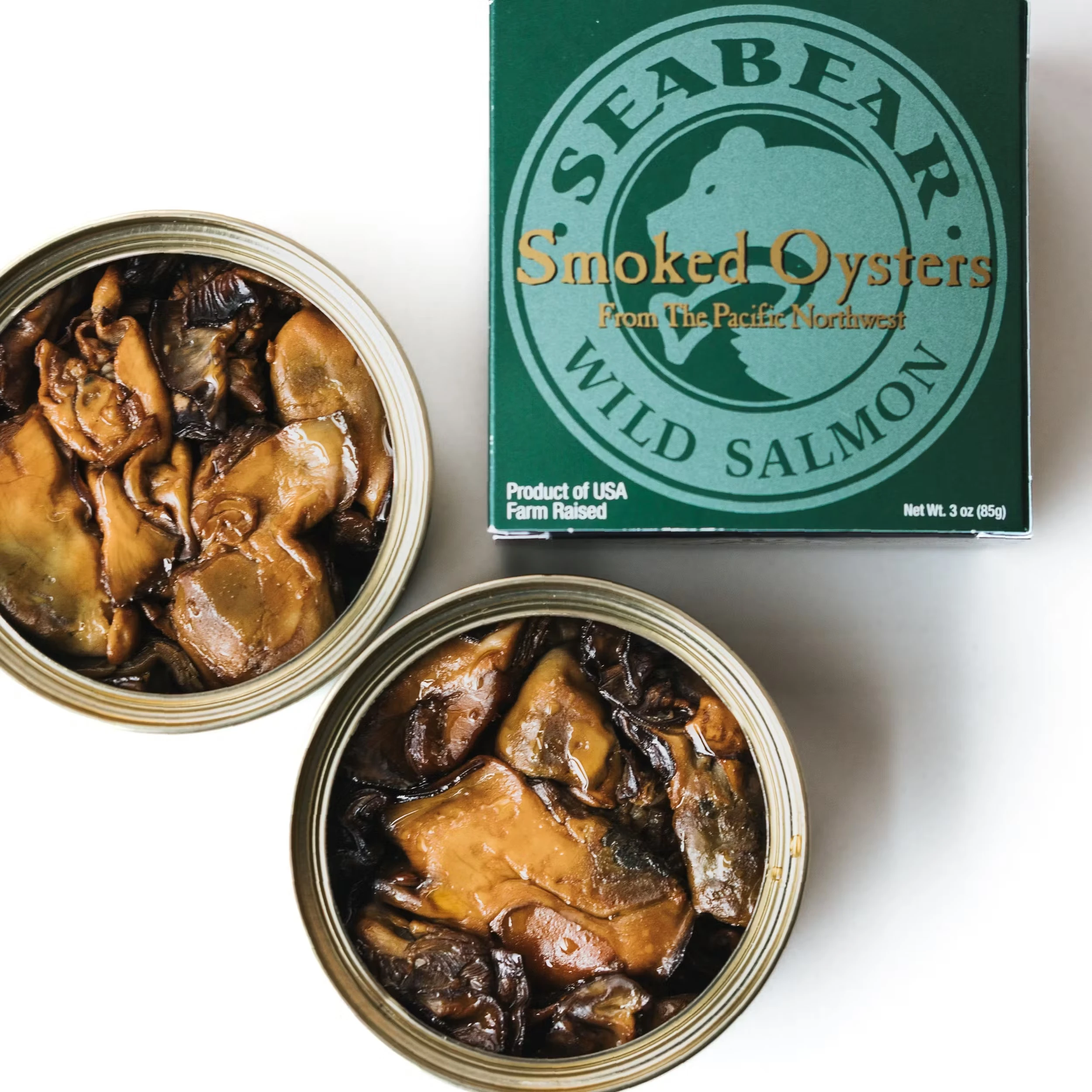 Smoked Pacific Oysters, Tinned, Ready To Eat, 3 oz