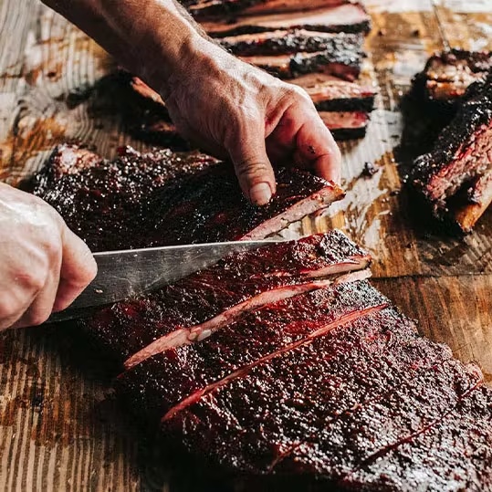 Oak Smoked Spare Pork Ribs - 1 Rack