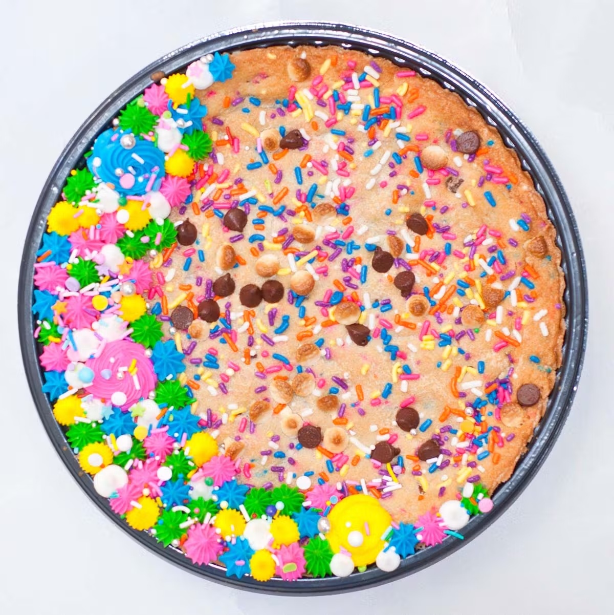 "Fancy" Cake Batter Cookie Cake