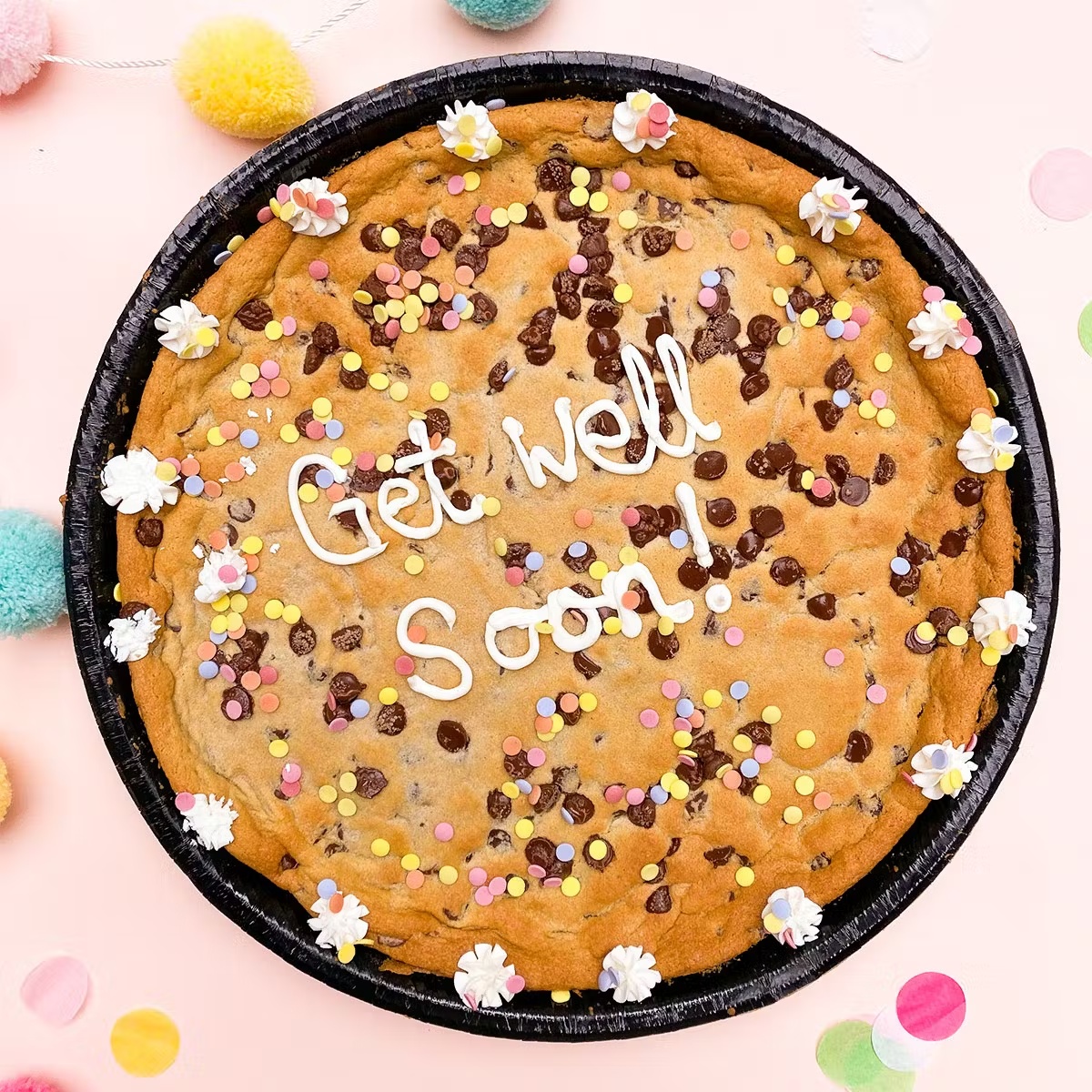 Celebration Message Chocolate Chip Cookie Cake