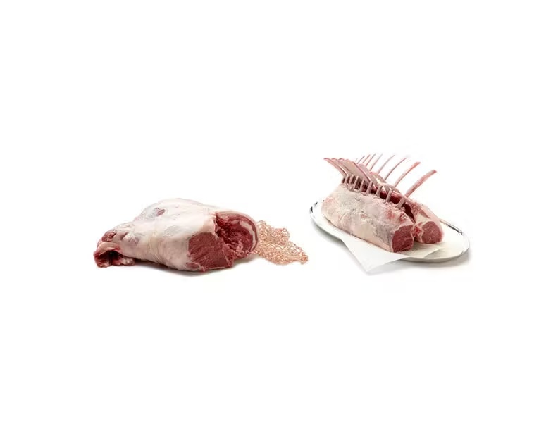 Frenched Lamb Rack + Butterflied Leg of Lamb for 10-12