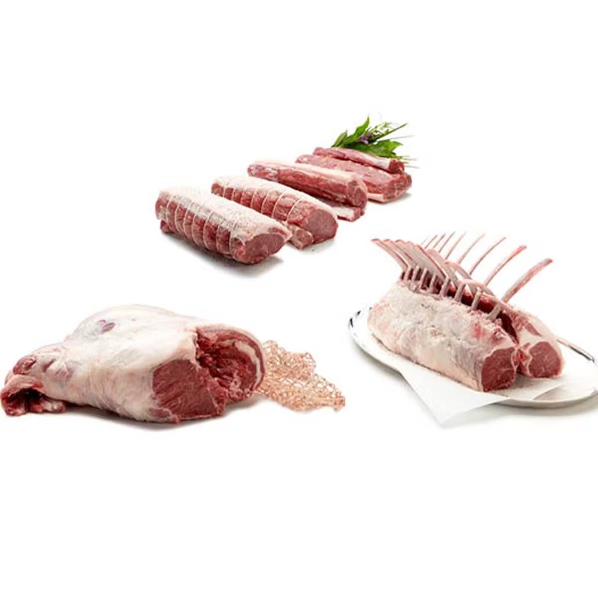 Frenched Lamb Rack + Butterflied Leg of Lamb + Lamb Loin Roast