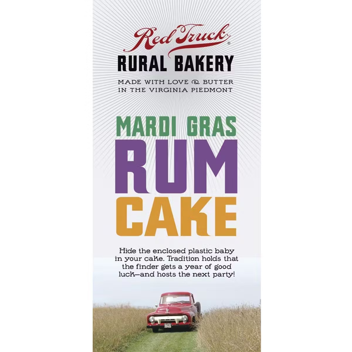 Mardi Gras Rum Cake