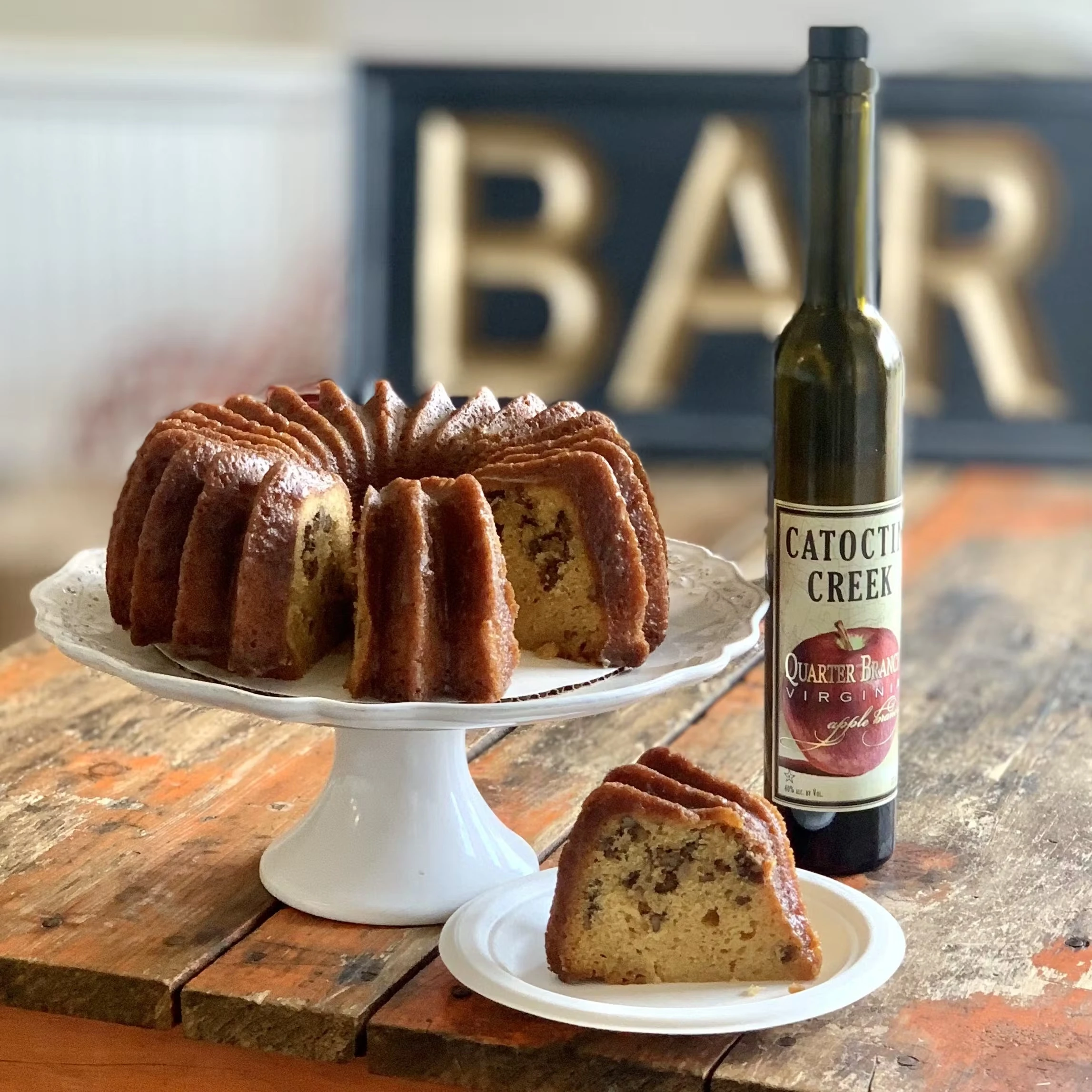 Applejack Butter Pecan Bundt Cake