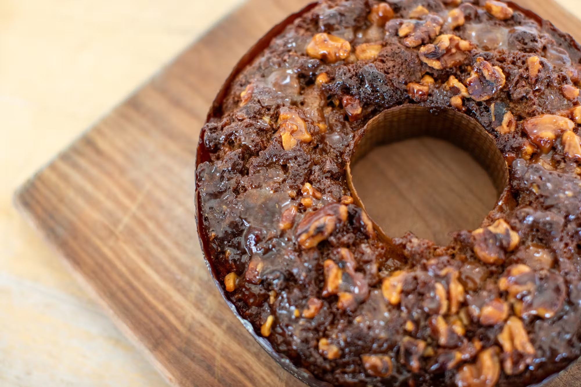 Caramel Walnut Banana Bundt Bread