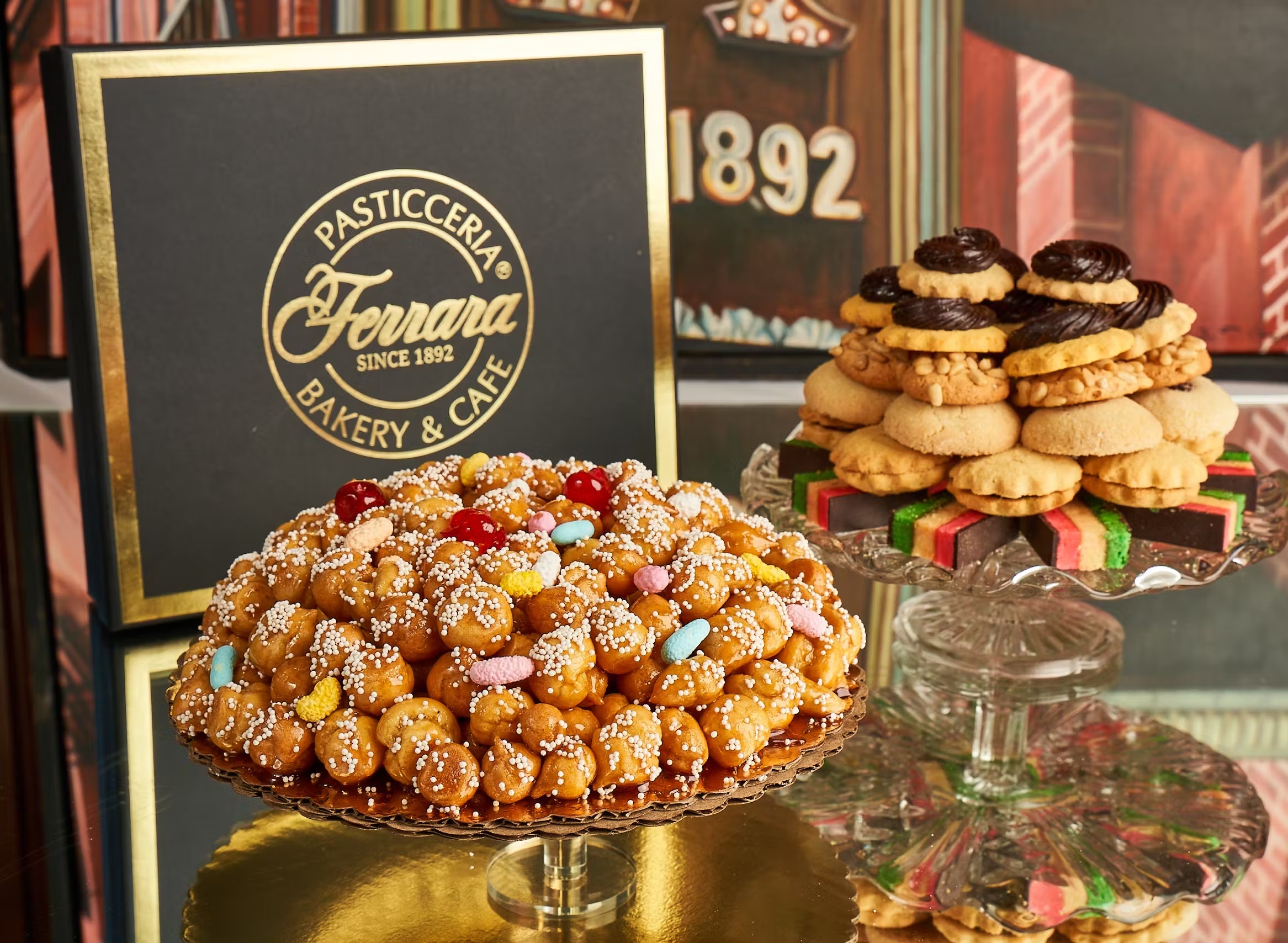Struffoli + Italian Cookie Tray Combo