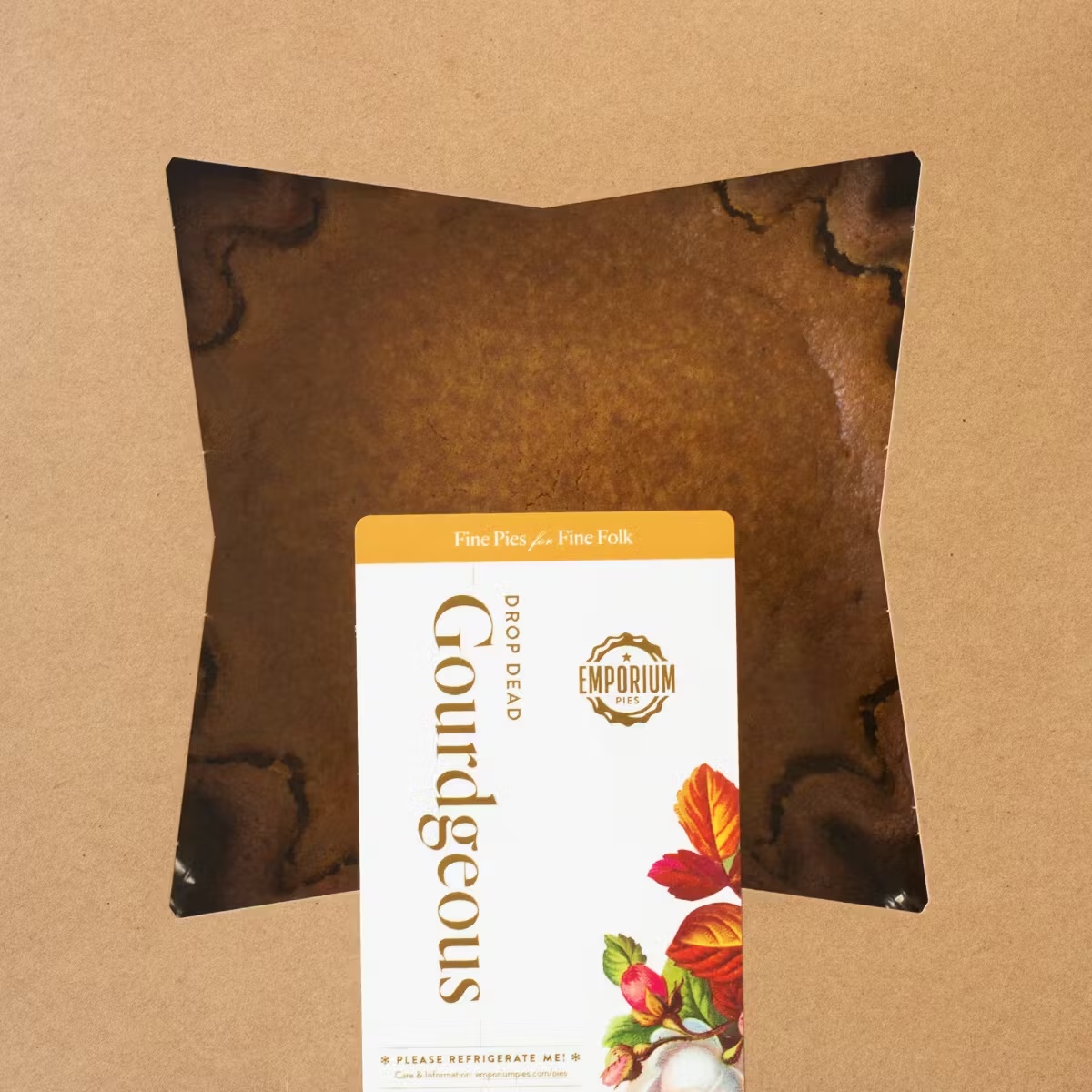 "Drop Dead Gourdgeous" Pumpkin Pie
