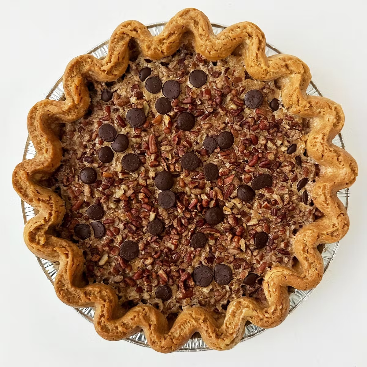 Chocolate Burbon Pecan "Drunken Nut" Pie