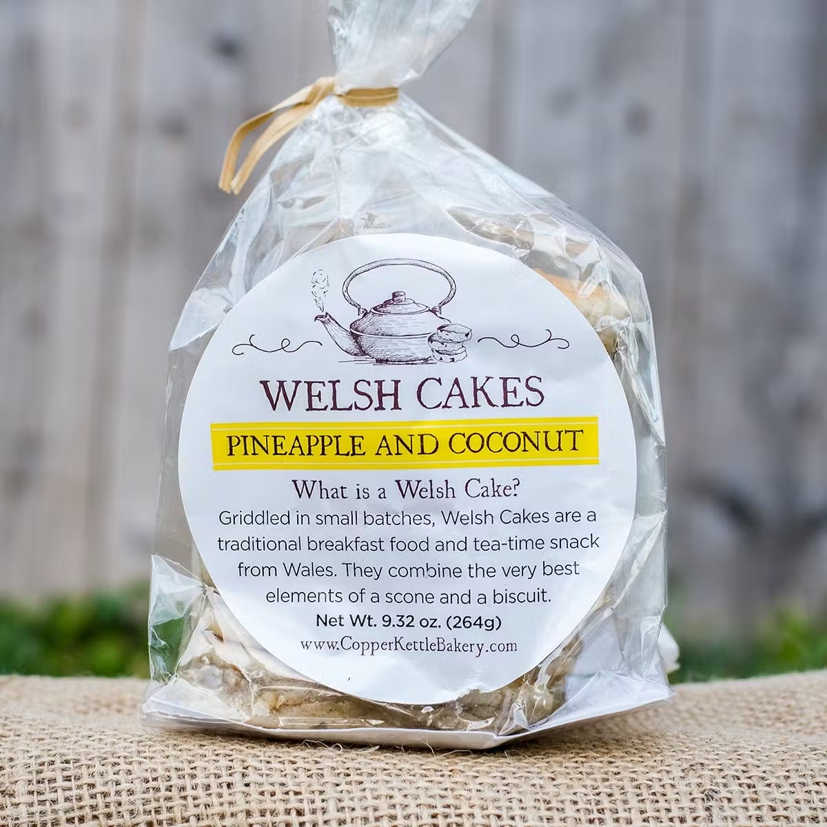 Pineapple and Coconut Welsh Cakes - 3 Pack