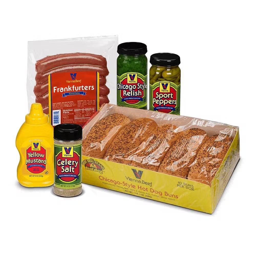 Natural Casing Chicago Style Hot Dog Kit - 10 Pack