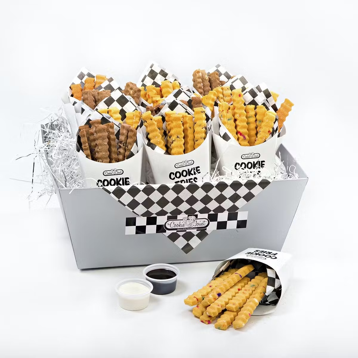 Cookie Fries Silver Basket - 12 Cartons