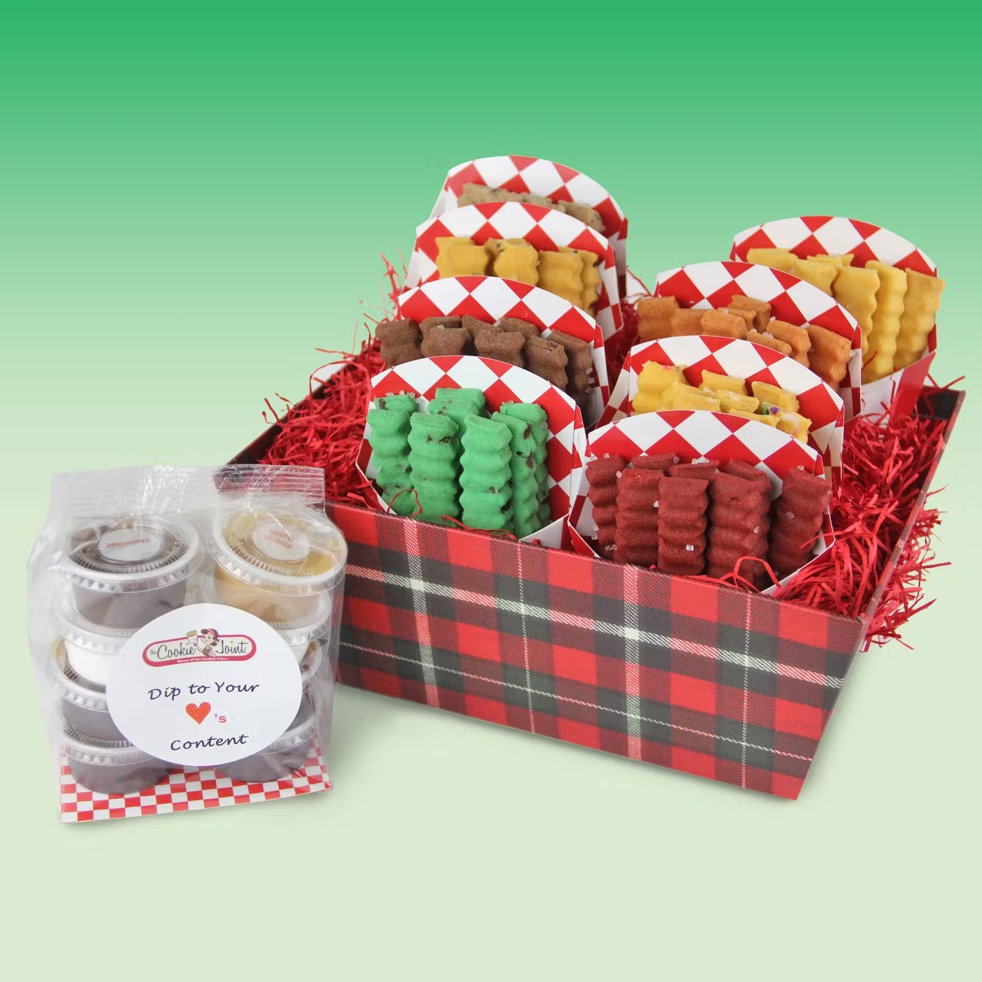 Holiday Cookie Fries Gift Basket - 8 Cartons