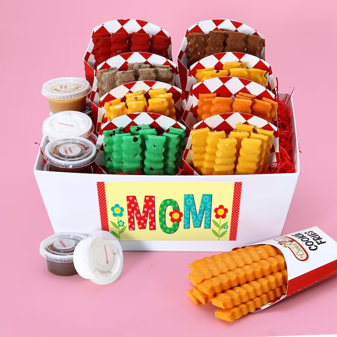 Mother's Day Cookie Fries Basket - 8 Cartons