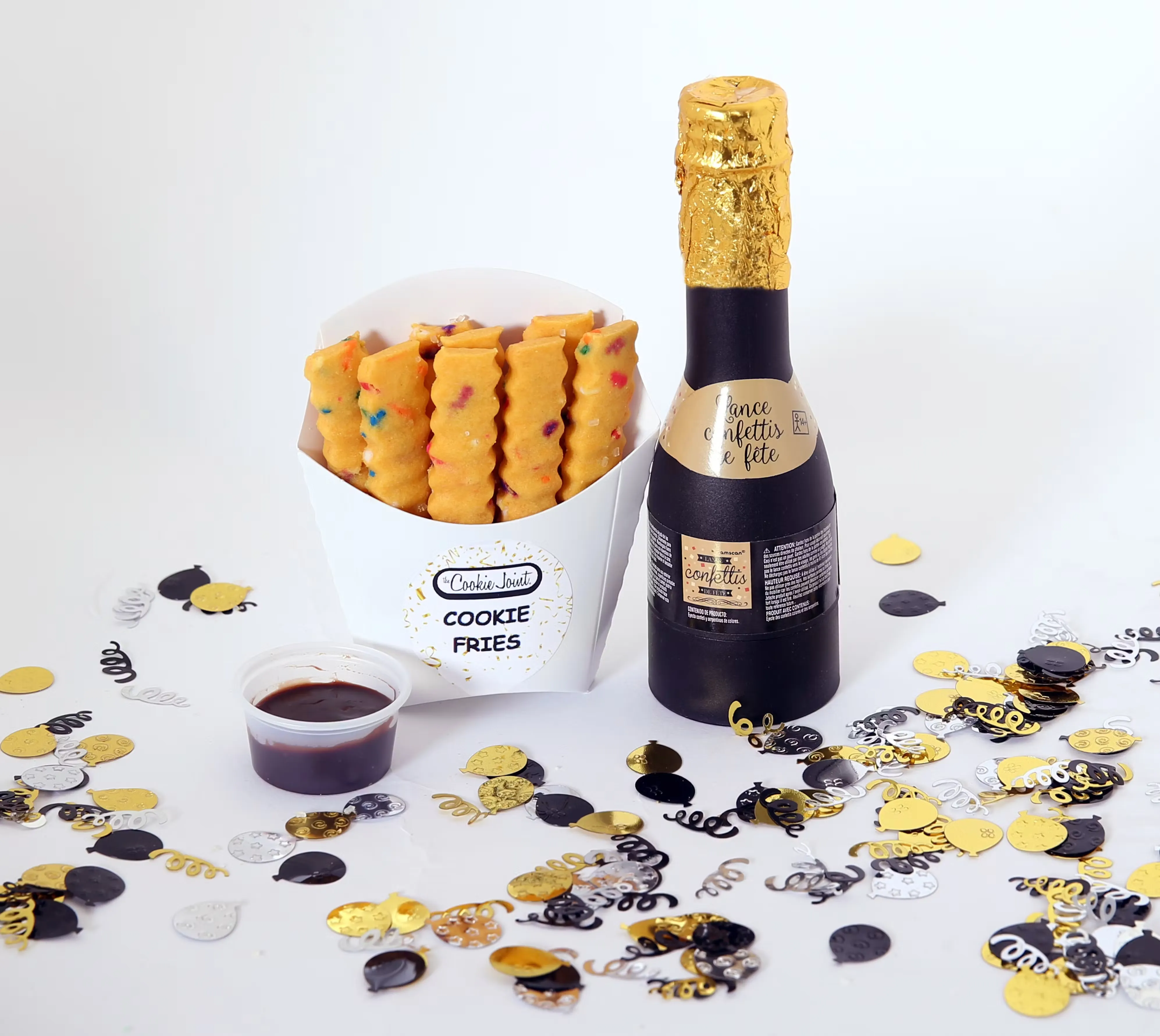 Celebration Cookie Fries Gift Basket - 8 Cartons