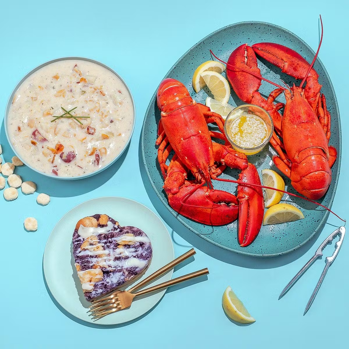 Valentine's Day Complete Lobster Dinner for 2