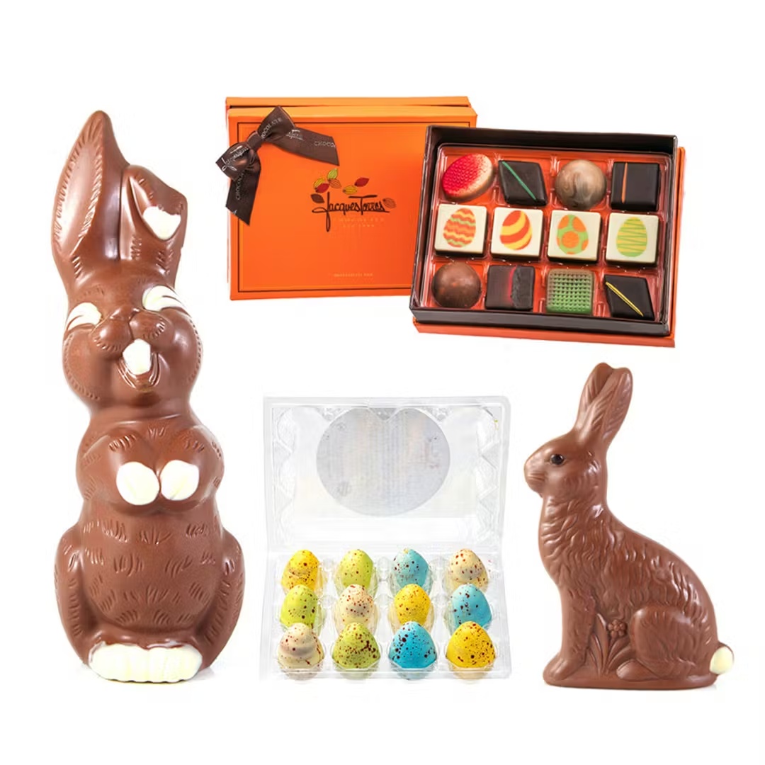 "Easter Favorites" Chocolate Bunnies + Bonbons Gift Bundle