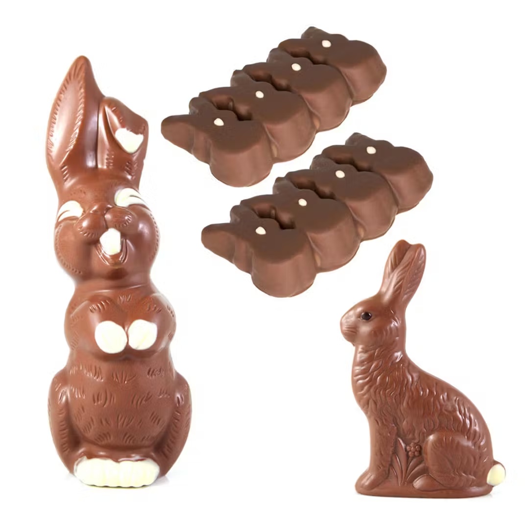 "Hoppy Easter" Chocolate Bunnies + Peeps Gift Bundle