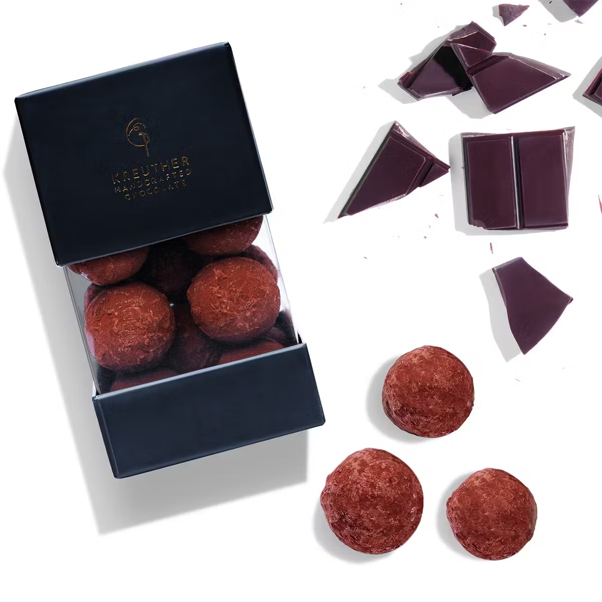 Dark Chocolate Salted Caramel Ganache Truffles - 24 Pack