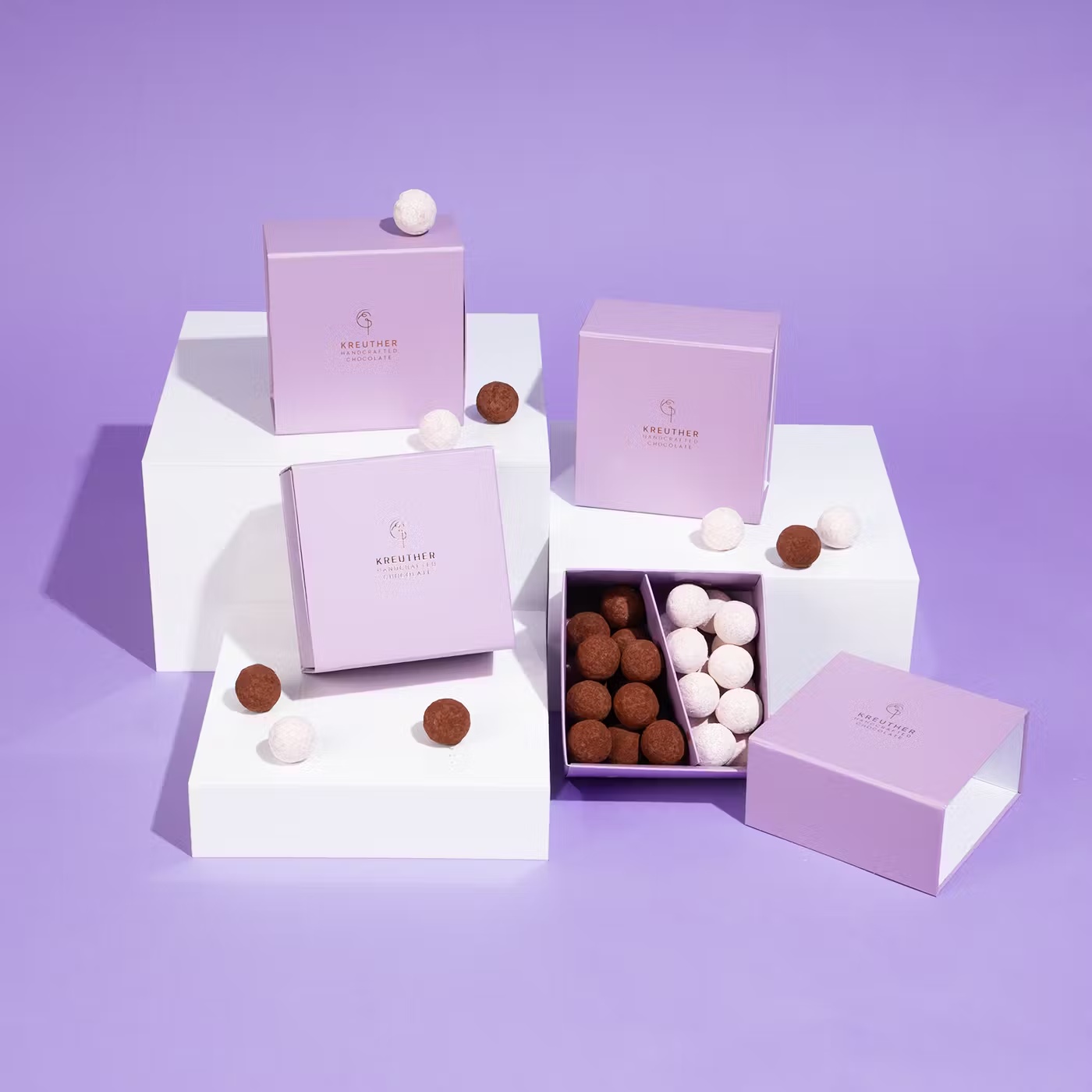 Dark Salted Caramel + White Strawberry Truffles - 30 Pack