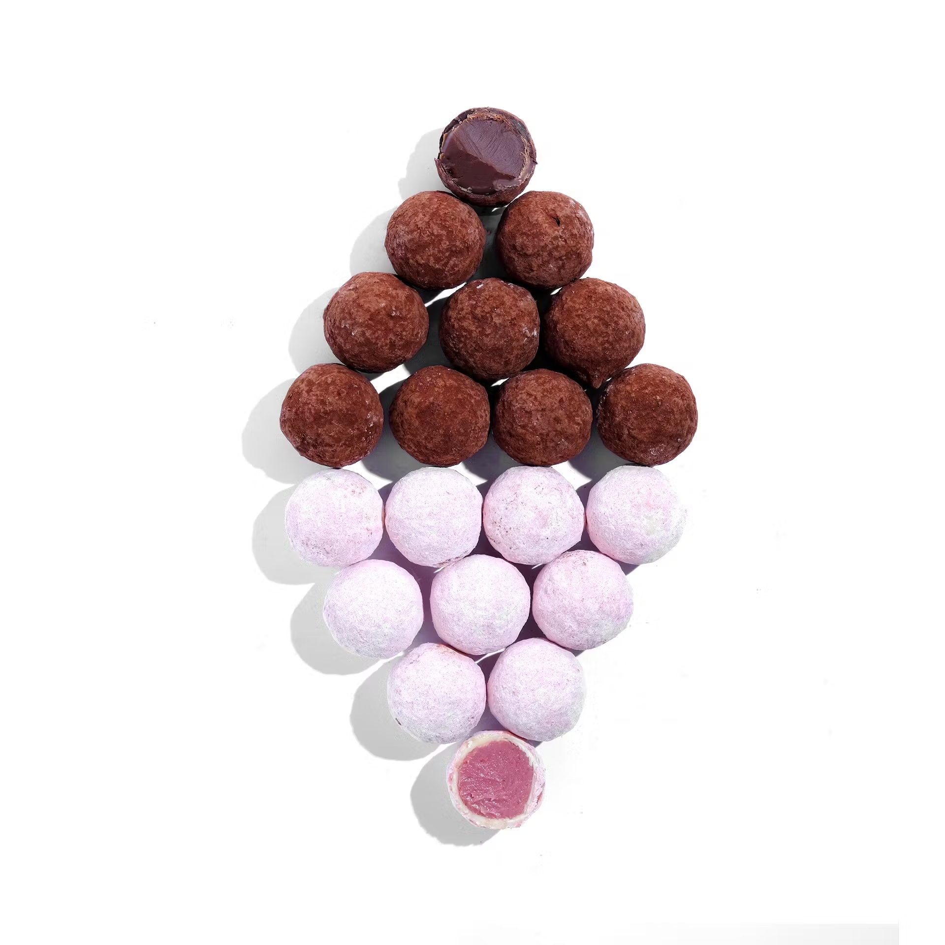 Dark Salted Caramel + White Strawberry Truffles - 30 Pack