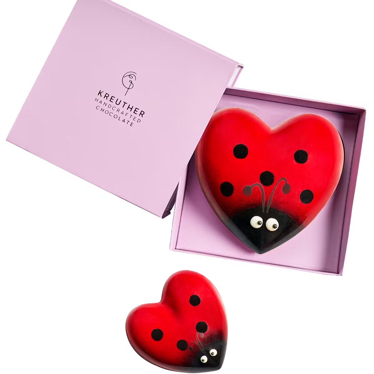 Mother's Day Lady Bug Mama + Baby Chocolate Hearts