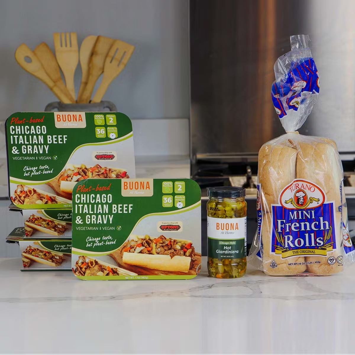 Vegan Italian "Beefless" Sandwich Kit - 8 Pack