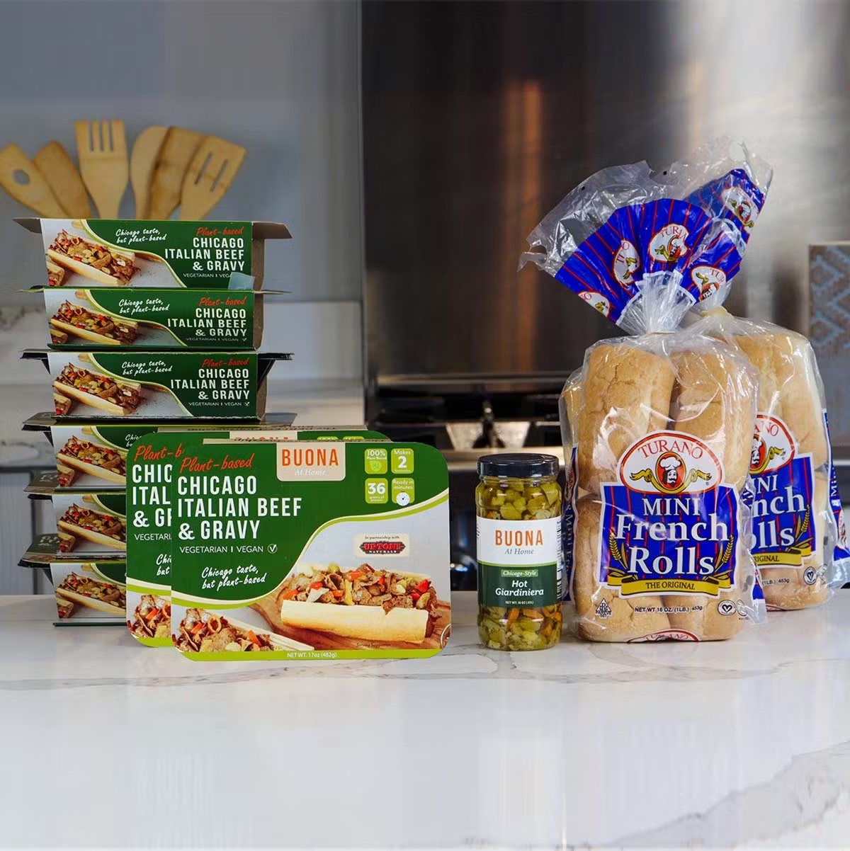 Vegan Italian "Beefless" Sandwich Kit - 16 Pack