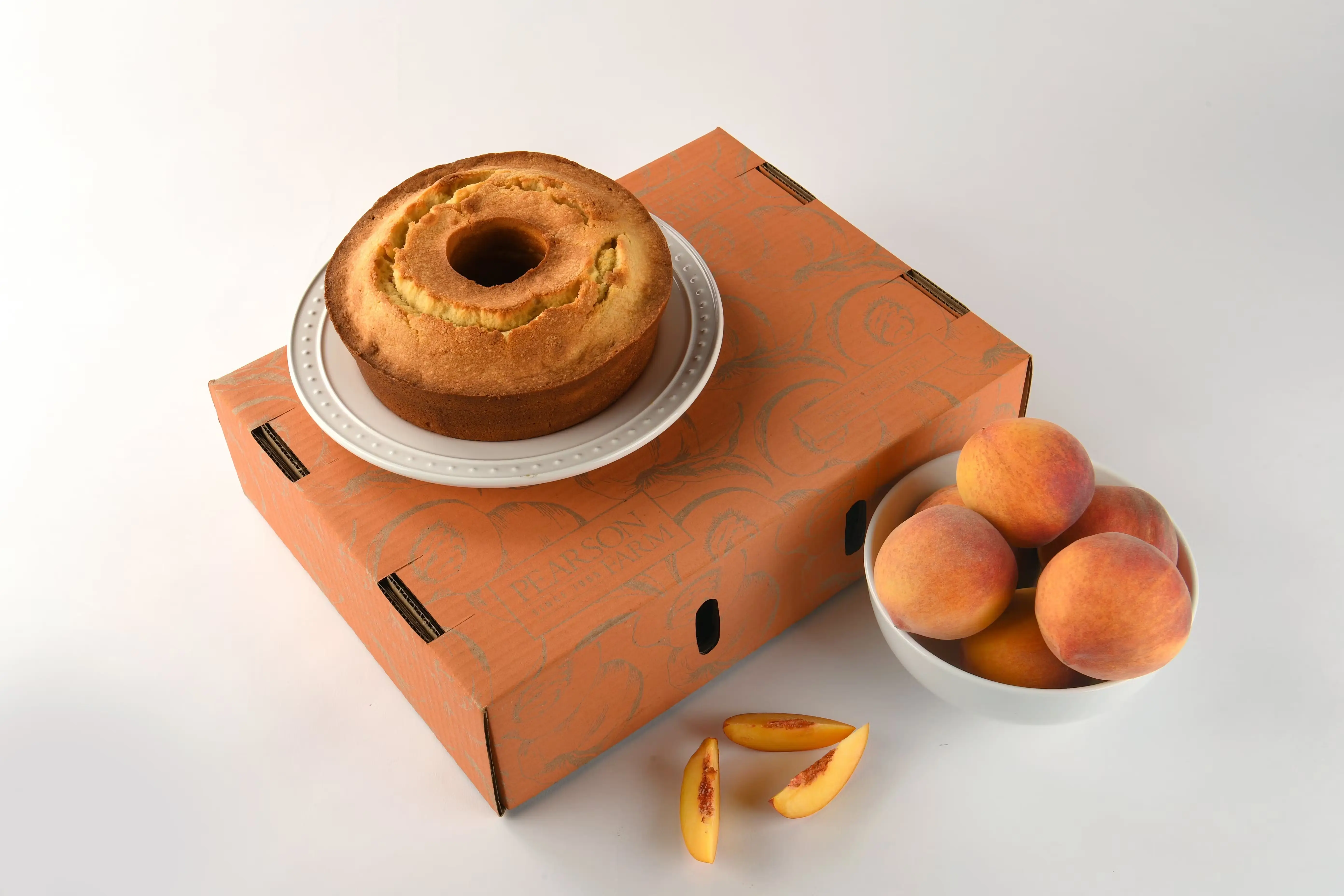 Georgia Peaches + Pound Cake