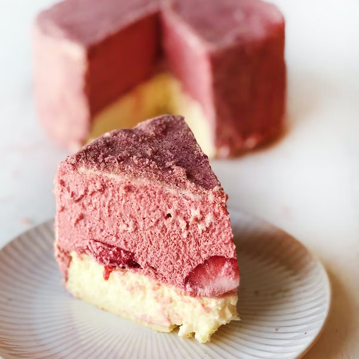 Fancy Strawberry Cheesecake
