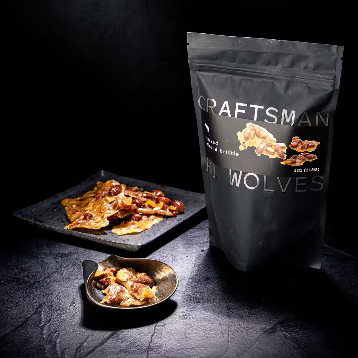 Smoked Almond Brittle - 2 Pack