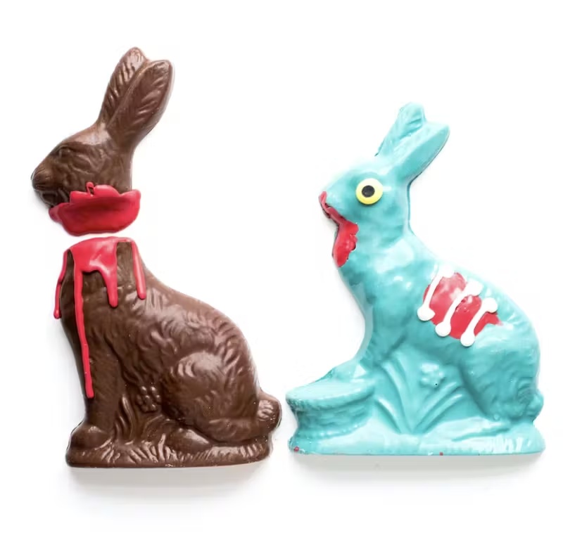 Easter Chocolate Zombie + Victim Bunny Set - 2 Pack