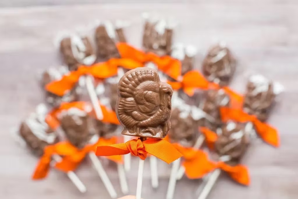 Milk Chocolate Turkey Lollipops - 10 Pack