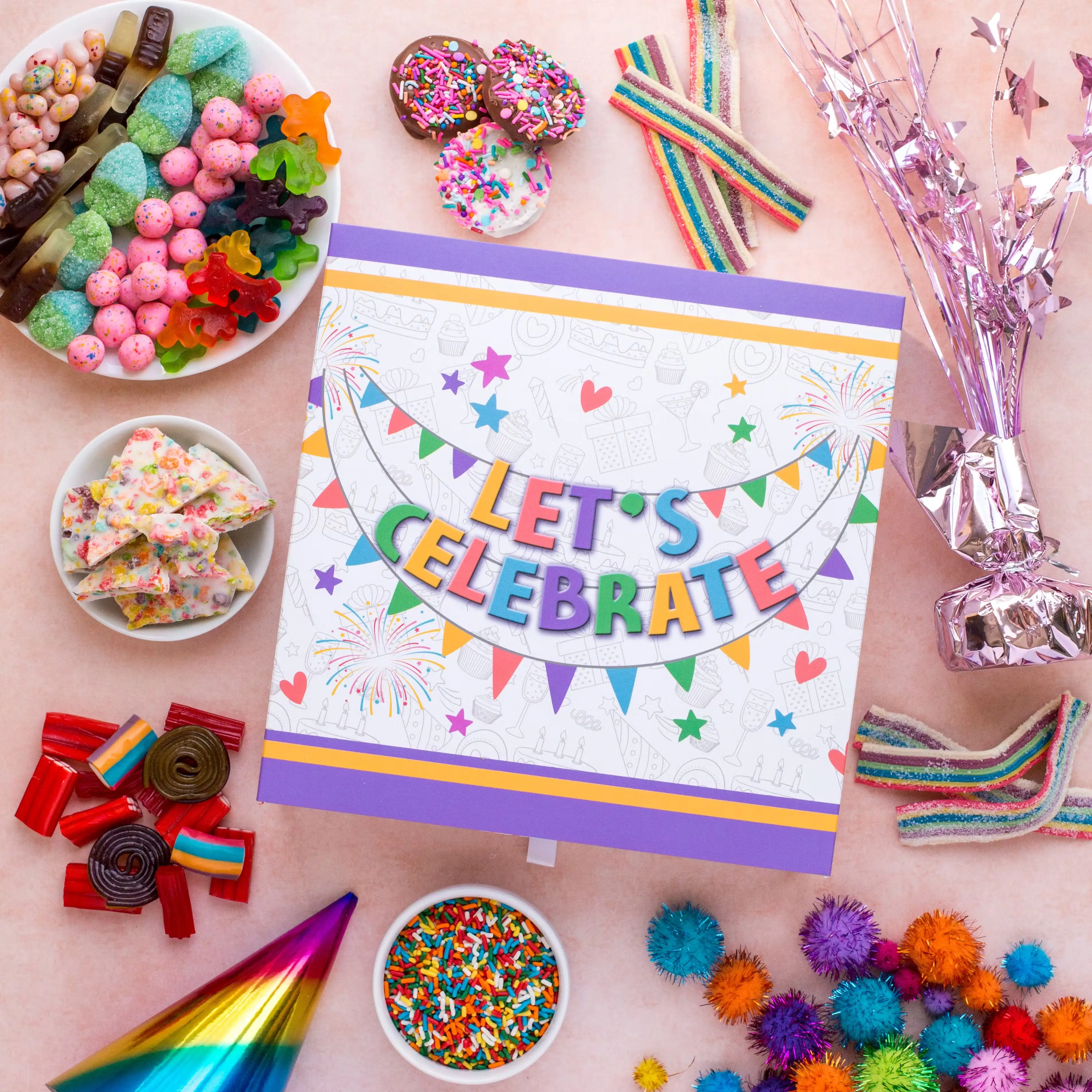 "Let's Celebrate" Chocolate & Treats Gift Box