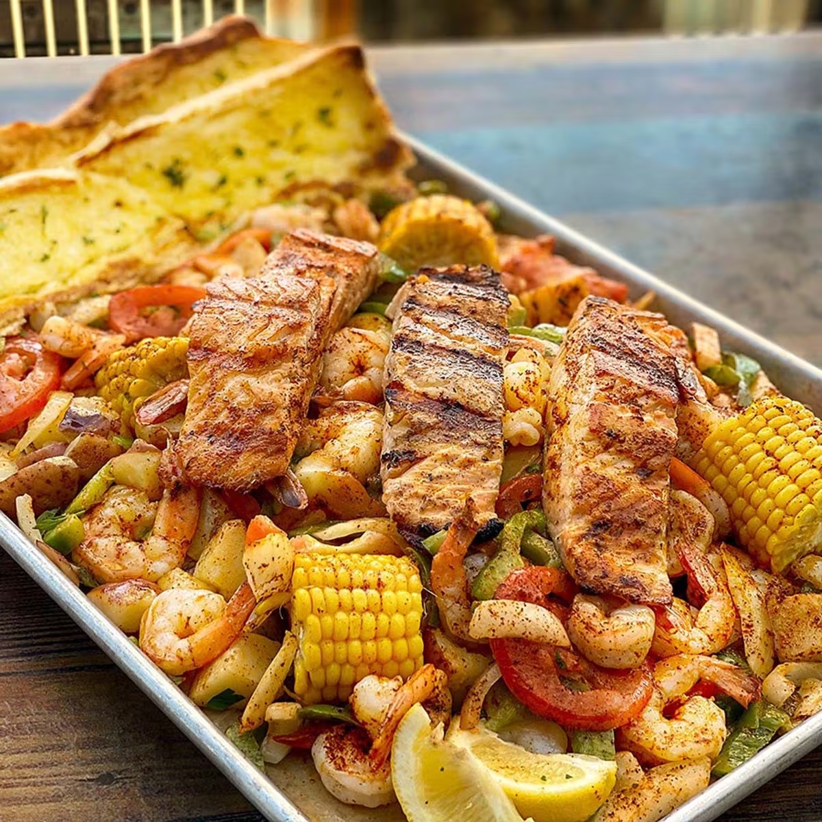 Shrimp & Salmon Tray for 2-4