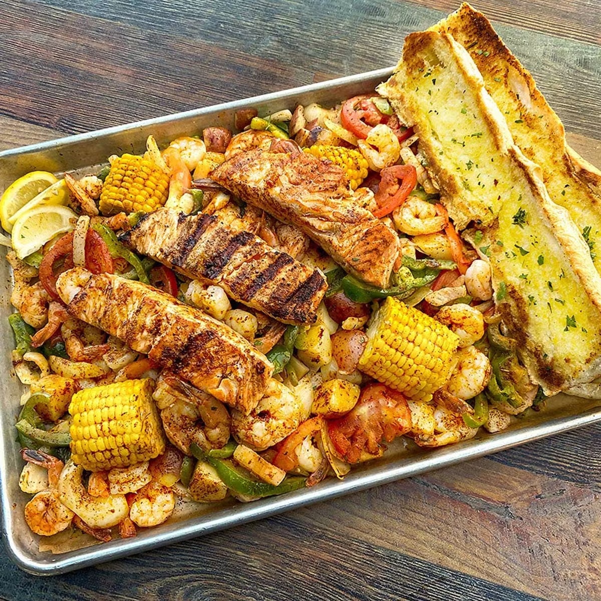 Shrimp & Salmon Tray for 2-4
