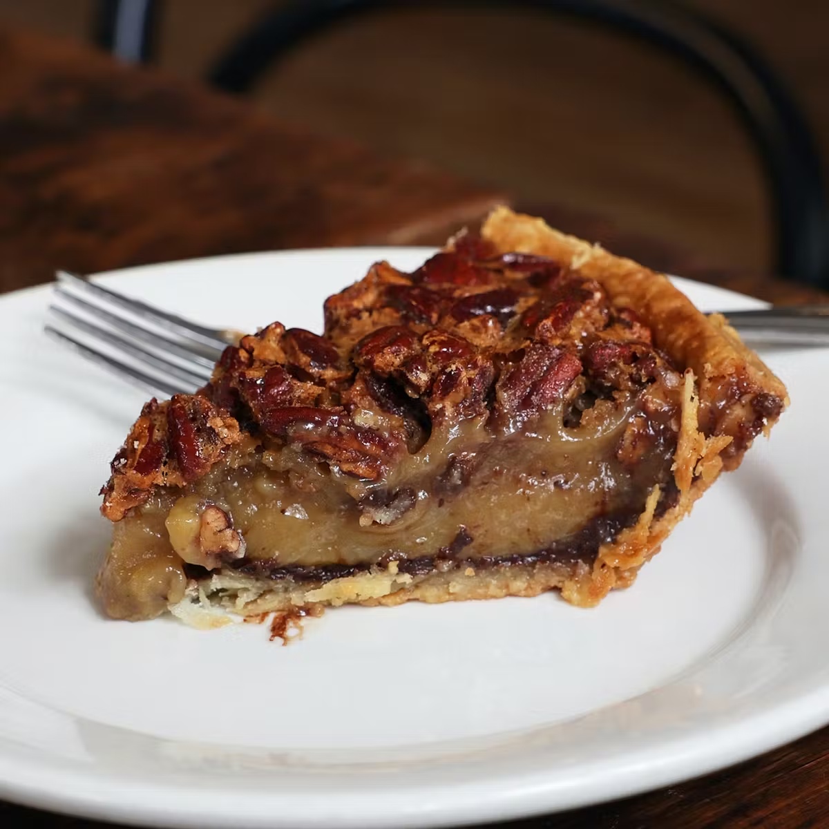 Bittersweet Chocolate Pecan Pie