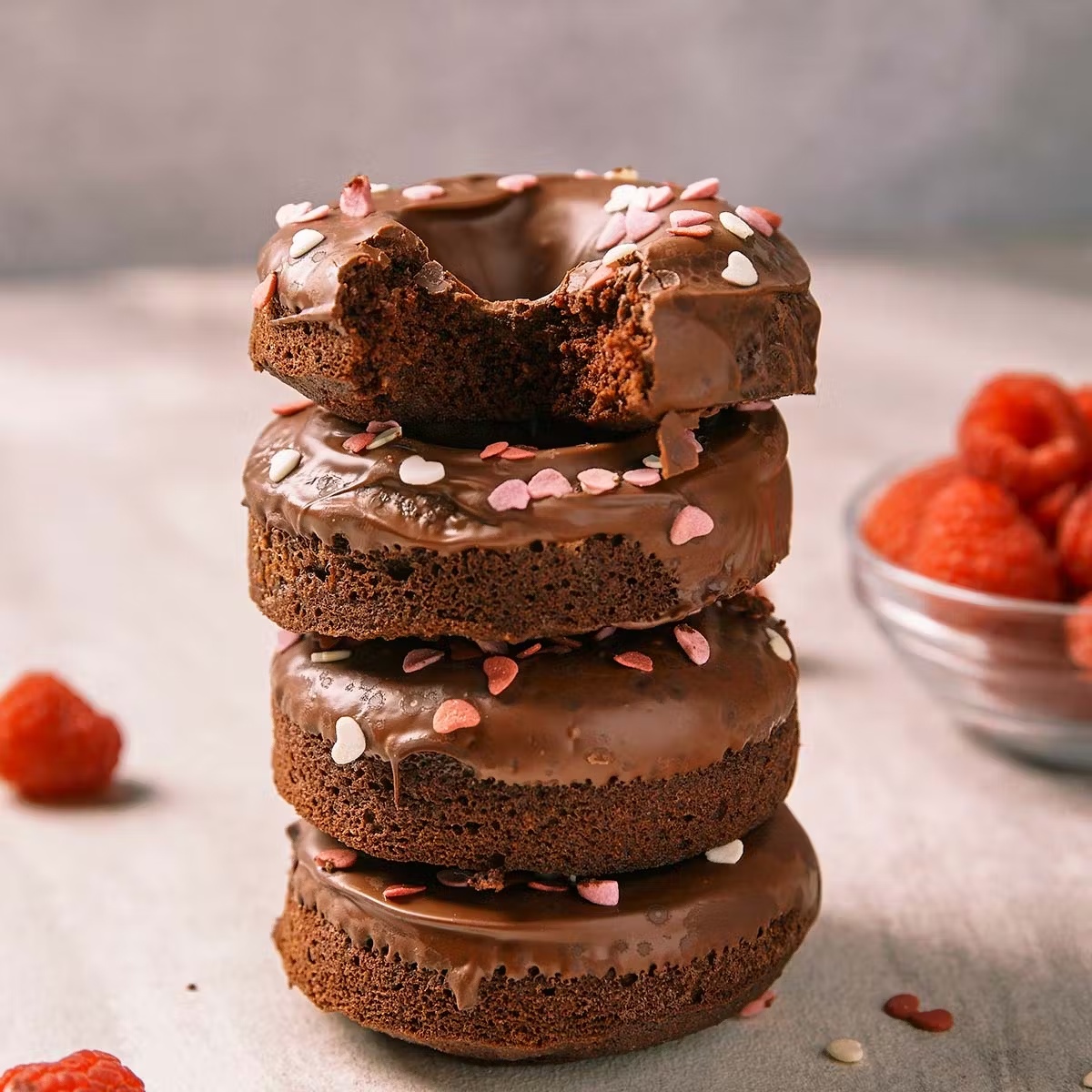Gluten-Free Valentine's Day Chocolate Doughnuts - 6 Pack