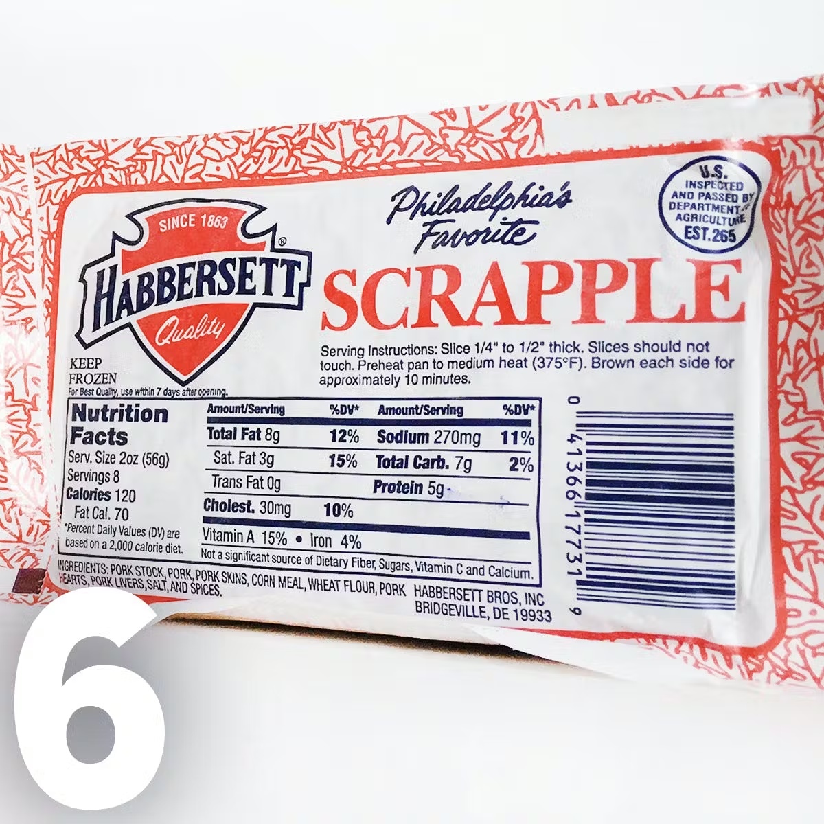 Habbersett Scrapple - 6 Pack