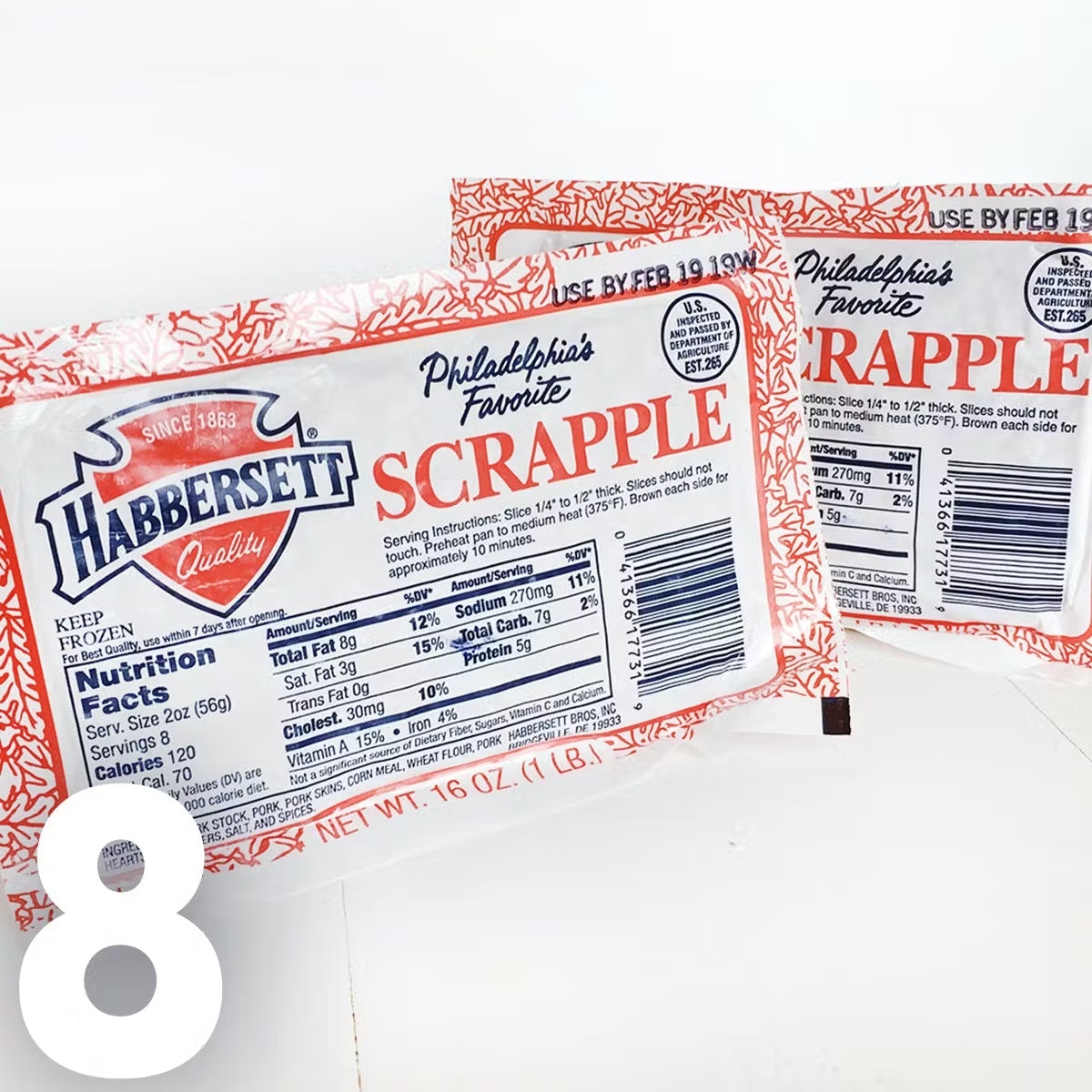 Habbersett Scrapple - 8 Pack