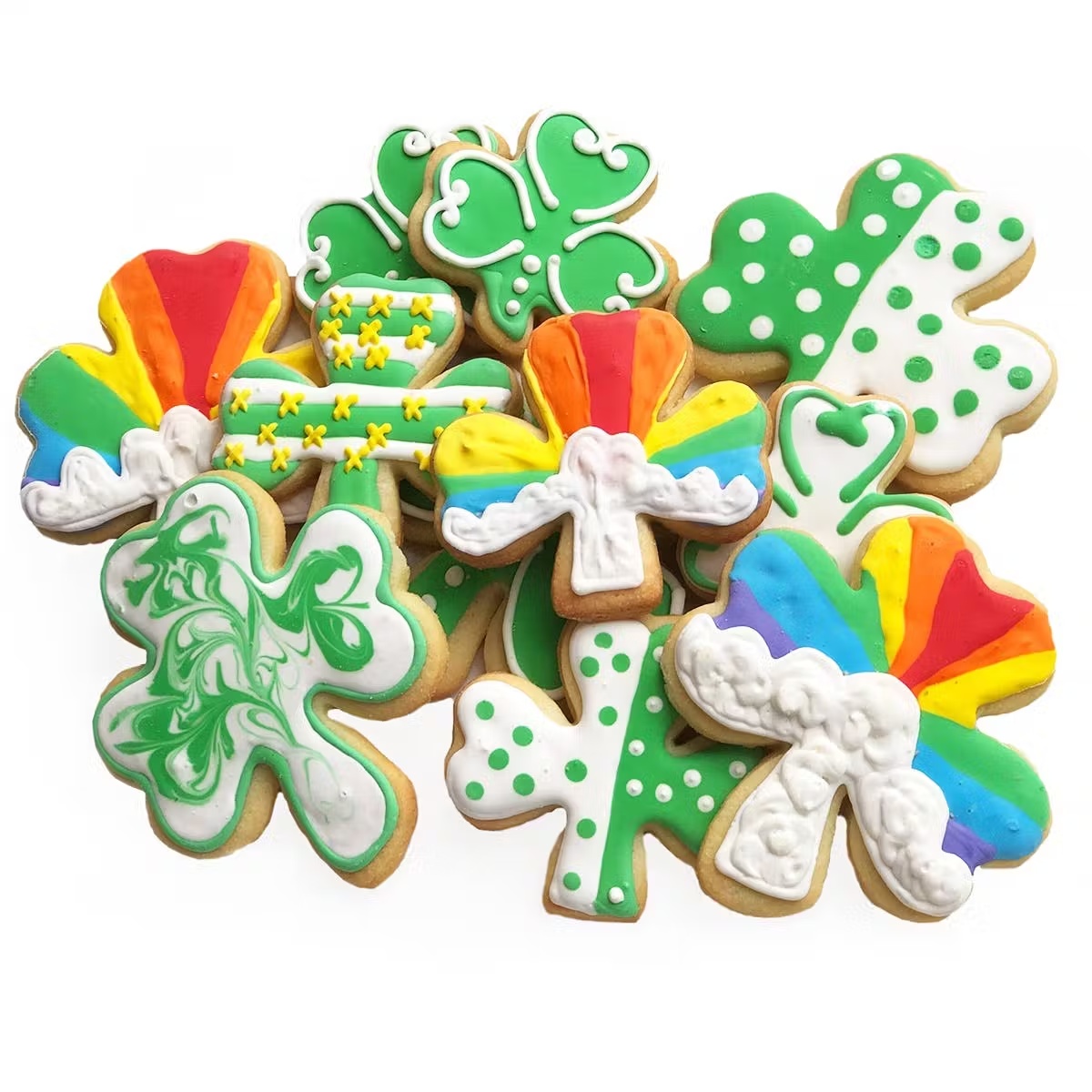 St. Patrick's Day Shamrock Sugar Cookie Platter
