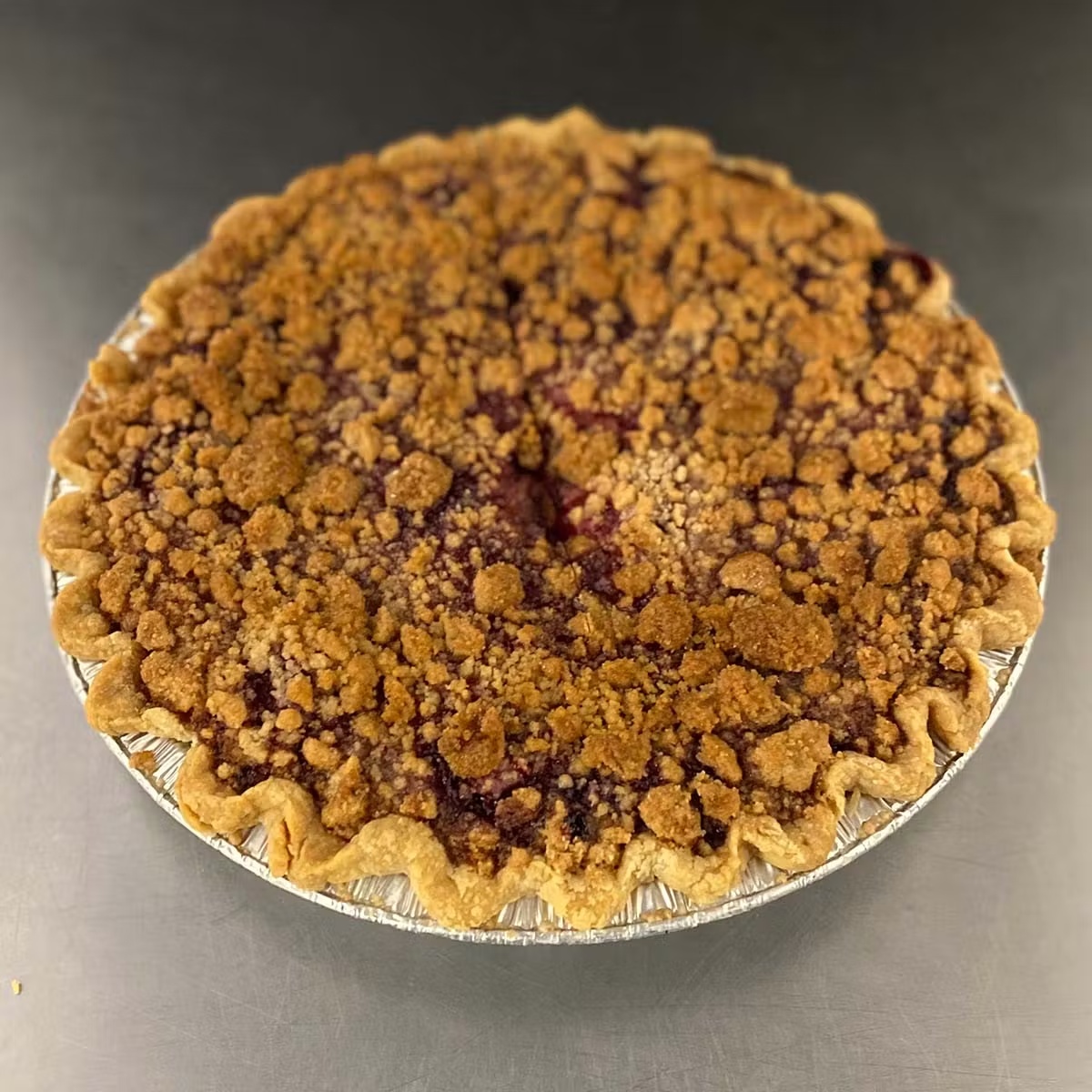 Mixed Berry Crumb Pie