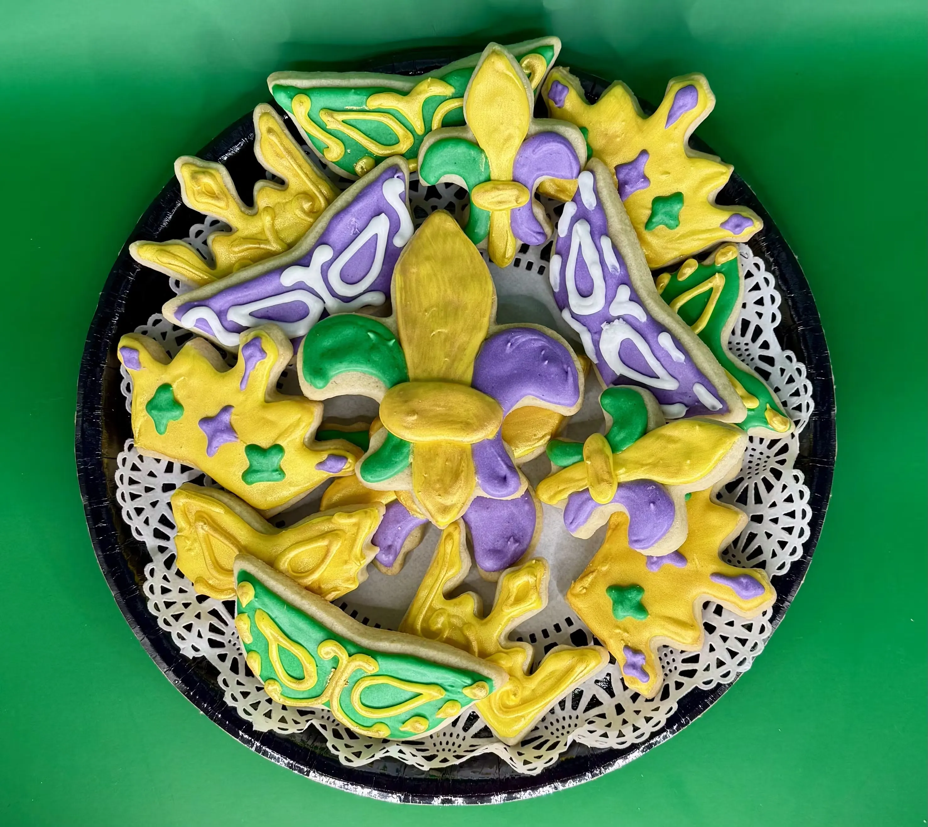 Mardi Gras Sugar Cookie Platter