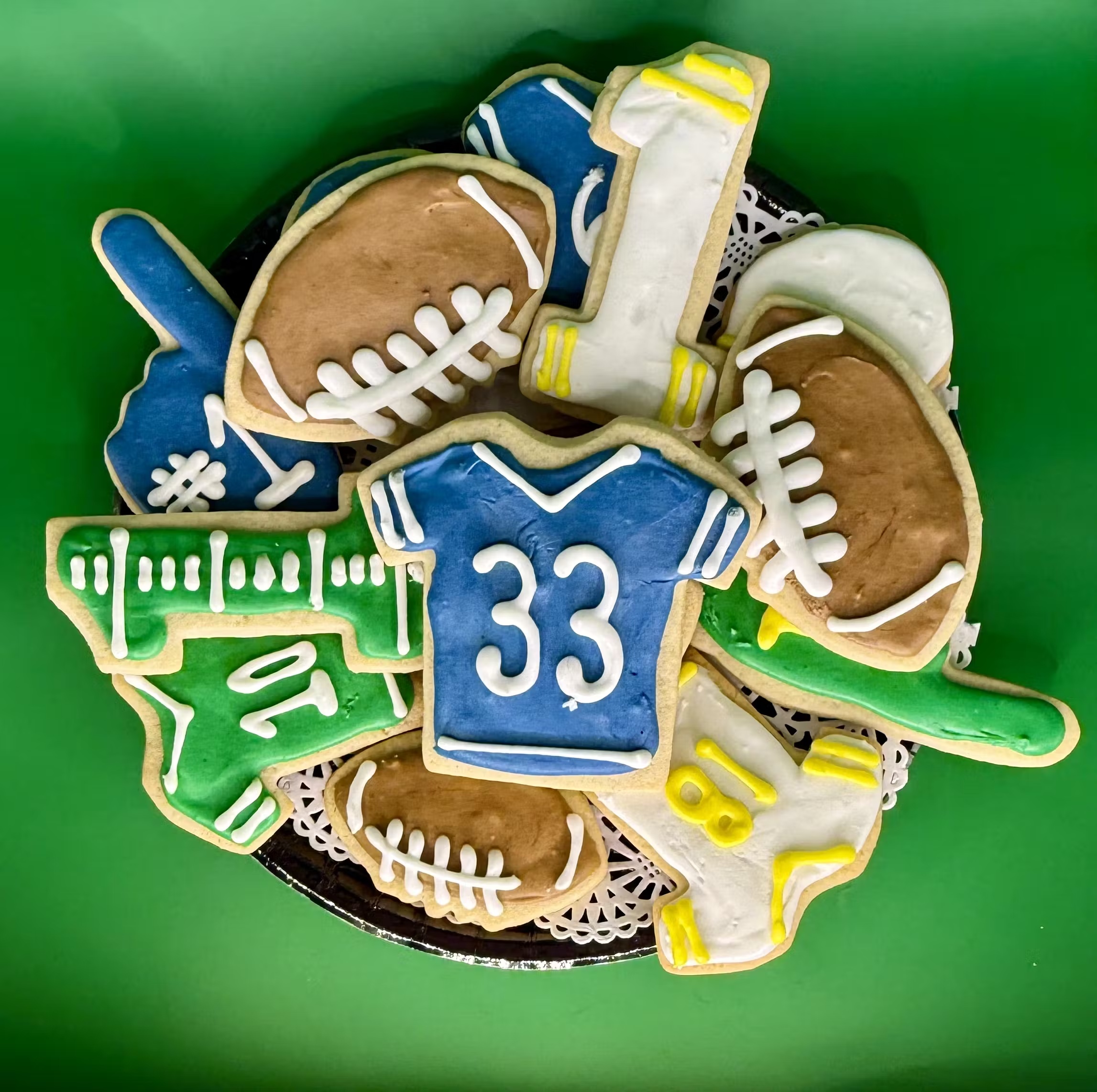 "Big Football Game" Sugar Cookie Platter