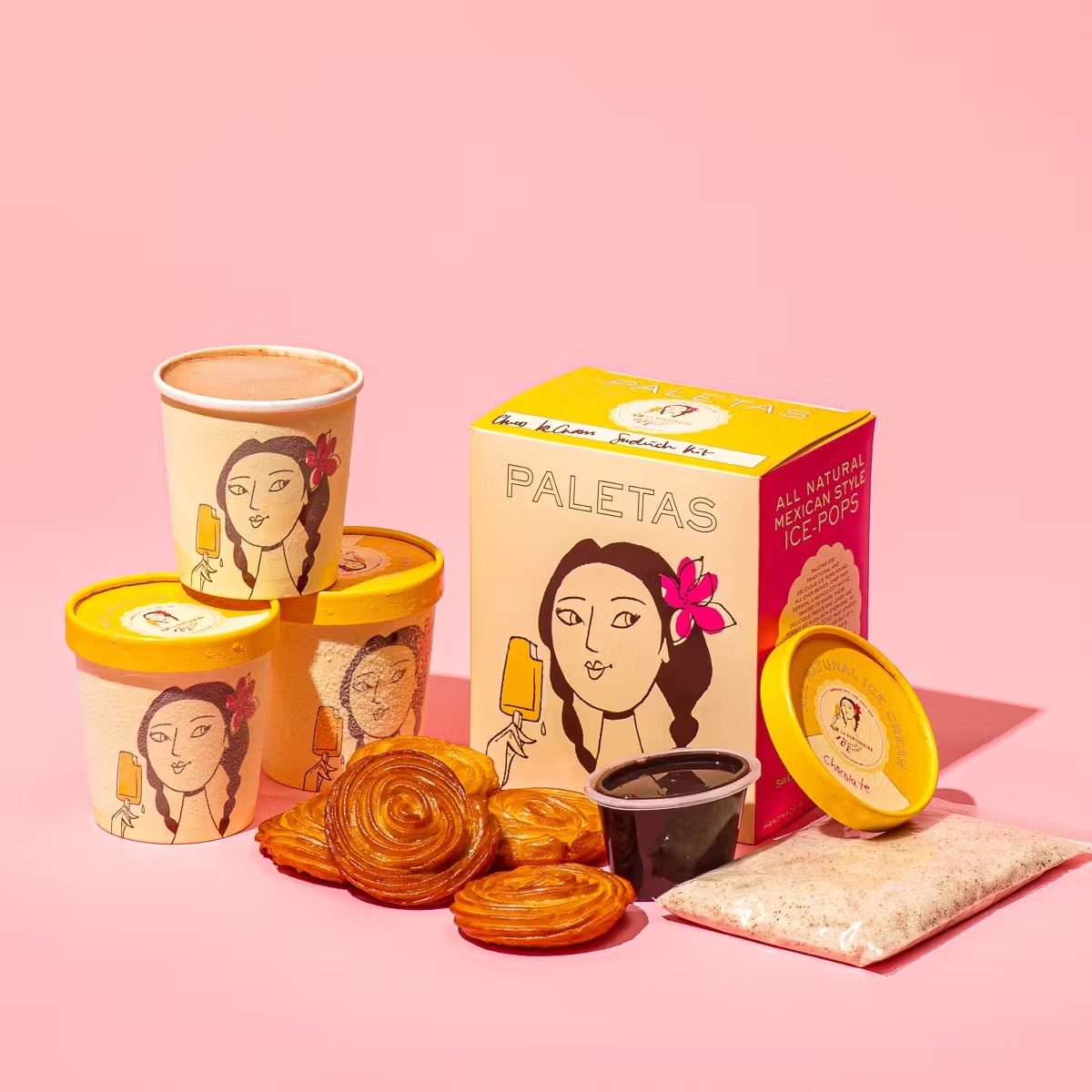 Churro Ice Cream Sandwich Kit for 9