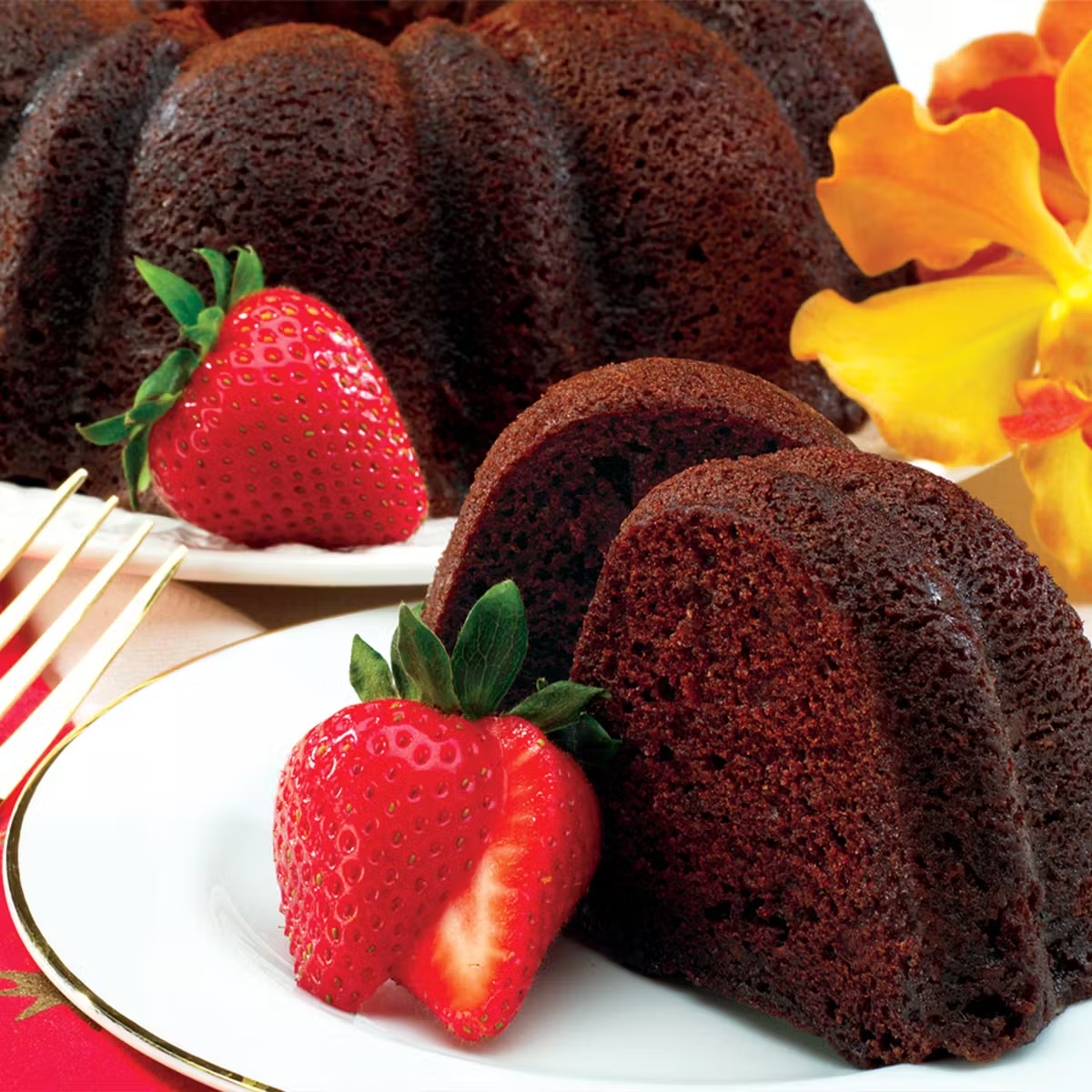 Double Chocolate Chip Bundt Cake